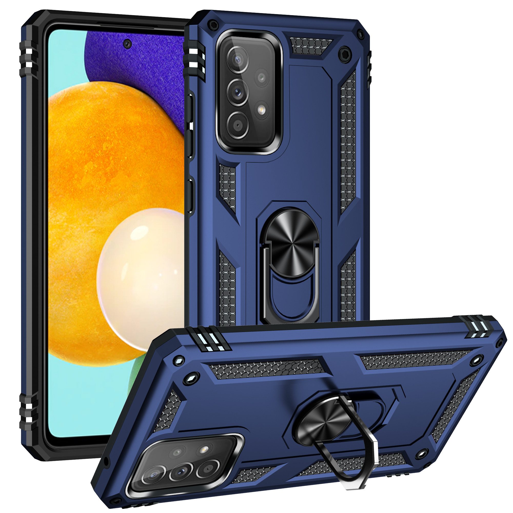 Mycotech Handyhülle Outdoor Armor Case Samsung Hülle Für Samsung Galaxy A52-Blau