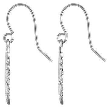 Glanzstücke München Paar Ohrhänger Feder silber, aus Sterling Silber