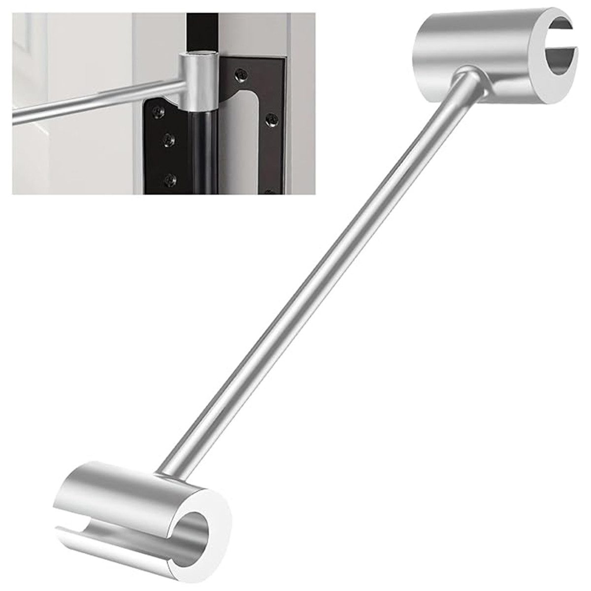 BlingBin Steckschlüssel Stahl Scharnierspalt Einstellschlüssel 14-19mm (1er Set, 1 St., für genaue Anpassung des Flaggenscharnierabstands zwischen 8-19 mm), Türscharnier Verstellbarer Scharnierschlüssel