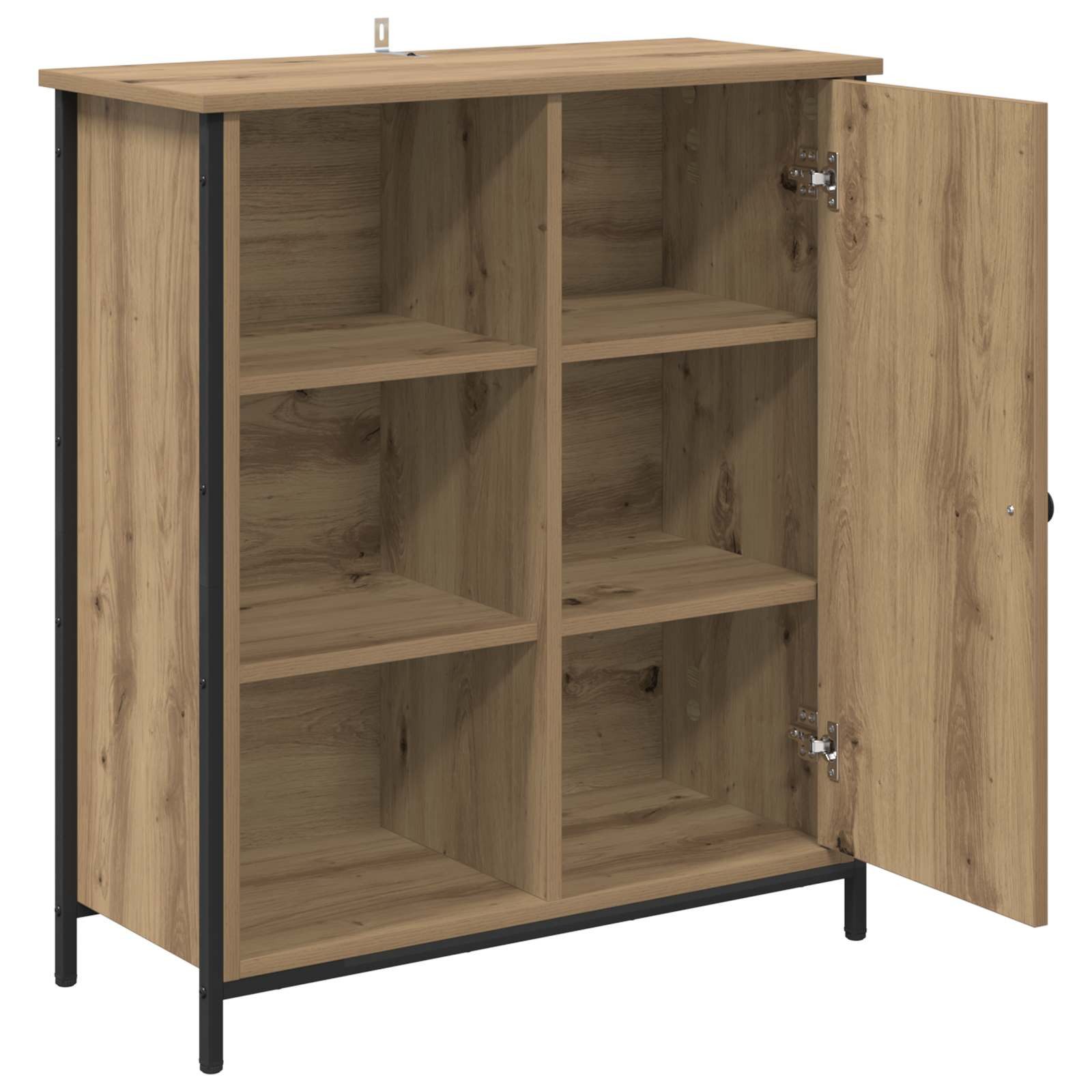 vidaXL Sideboard Sideboard Artisan-Eiche 70 x 30 x 80 cm Holzwerkstoff (1 St) – Bild 5 von 5