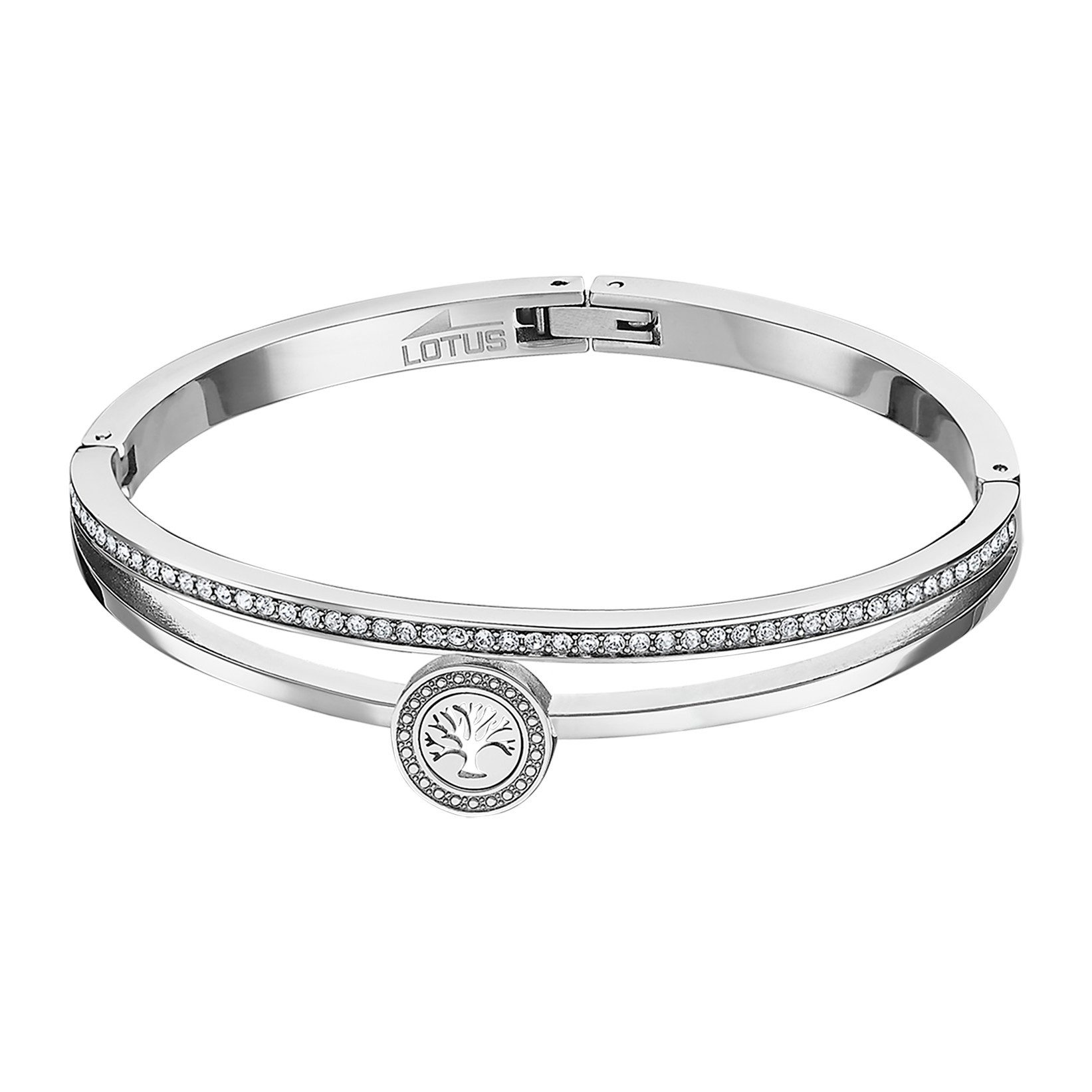 Lotus Style Armreif LS2088-2/1 – Eleganter Damen-Edelstahlarmreif mit Lebensbaum-Design