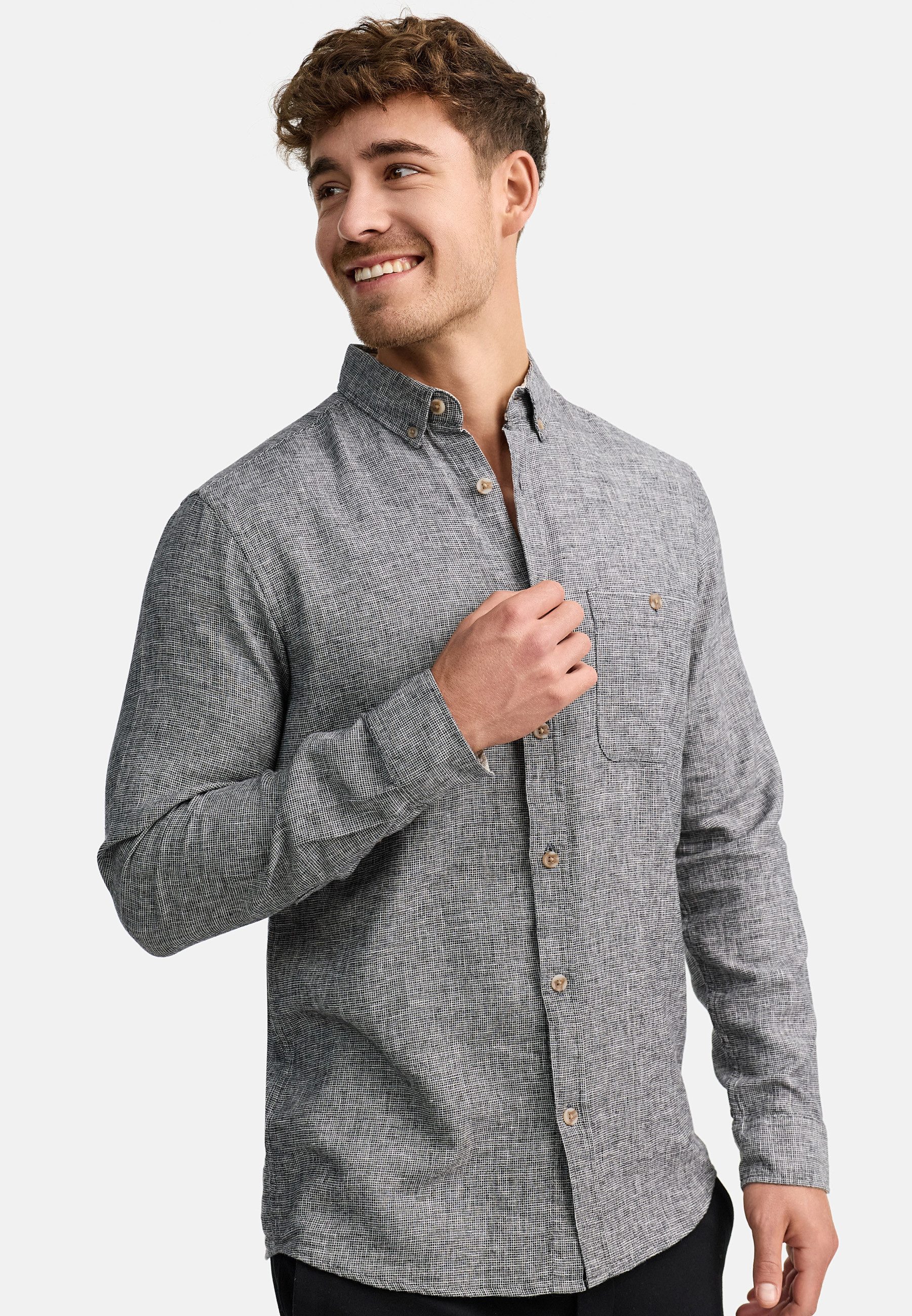 Indicode Langarmhemd Herren INNiell Herrenhemd Langarm günstig online kaufen