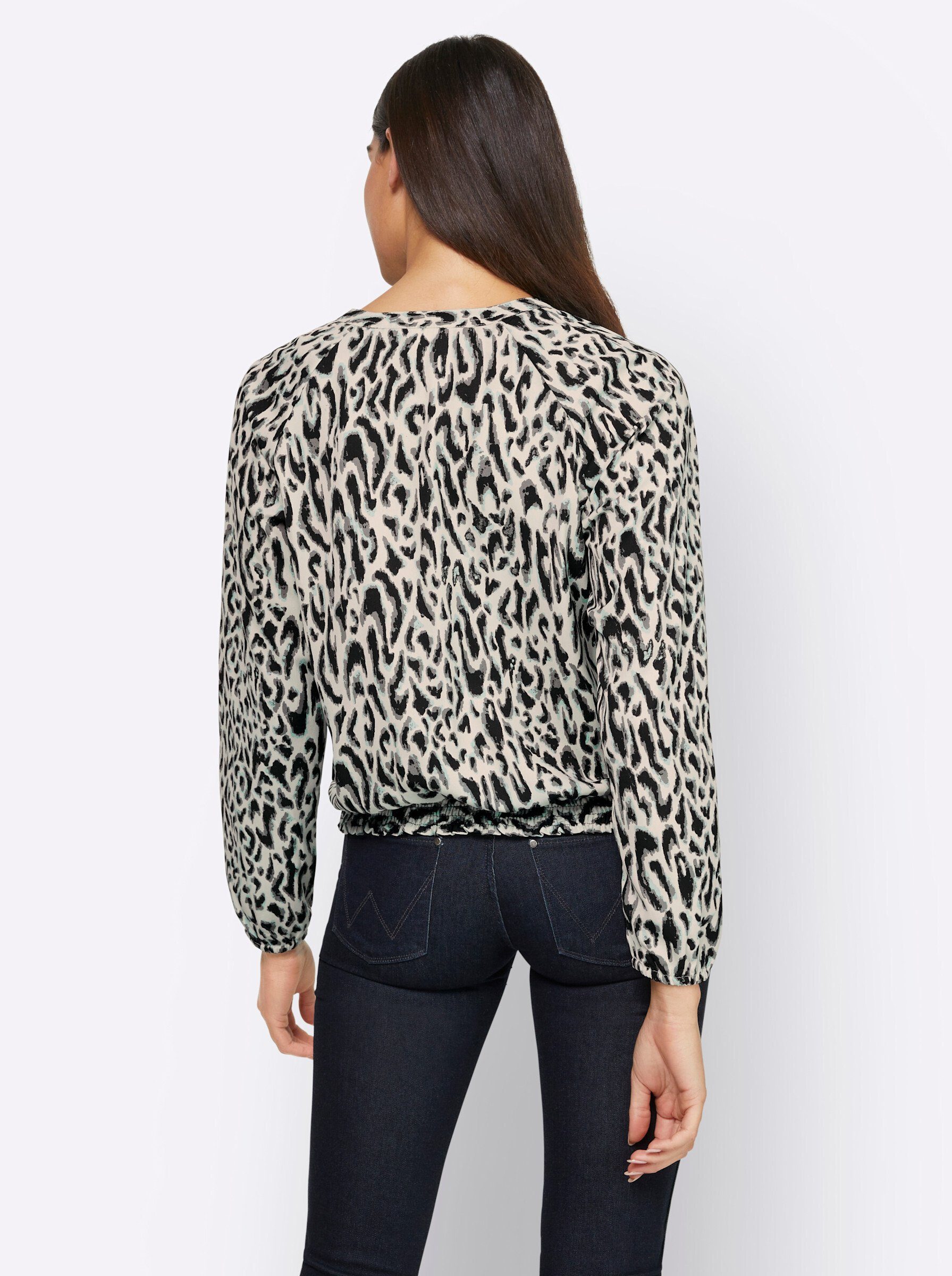 heine Klassische Bluse Druckbluse .