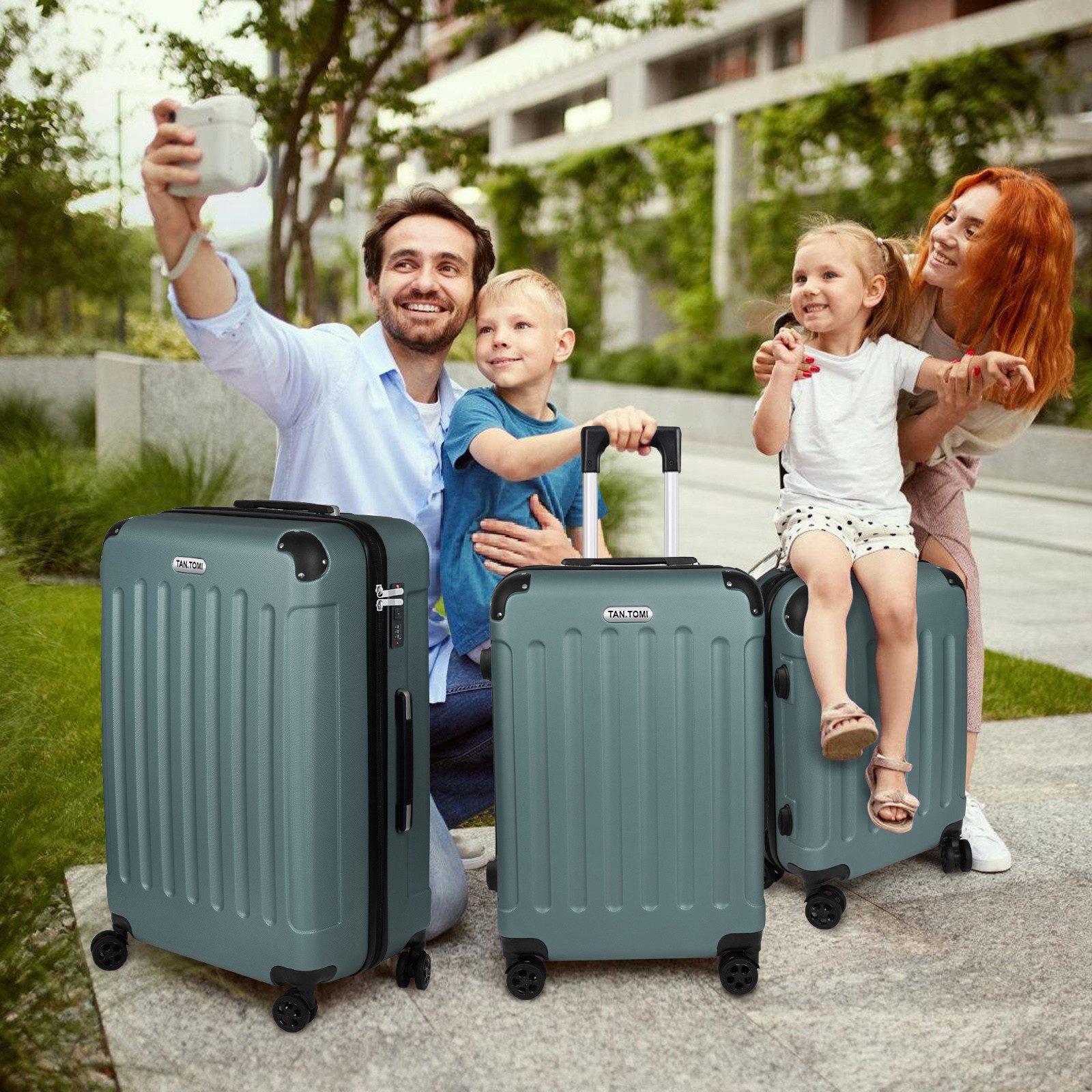 TAN.TOMI Handgepäckkoffer Koffer Trolley Rollkoffer Reisekoffer günstig online kaufen