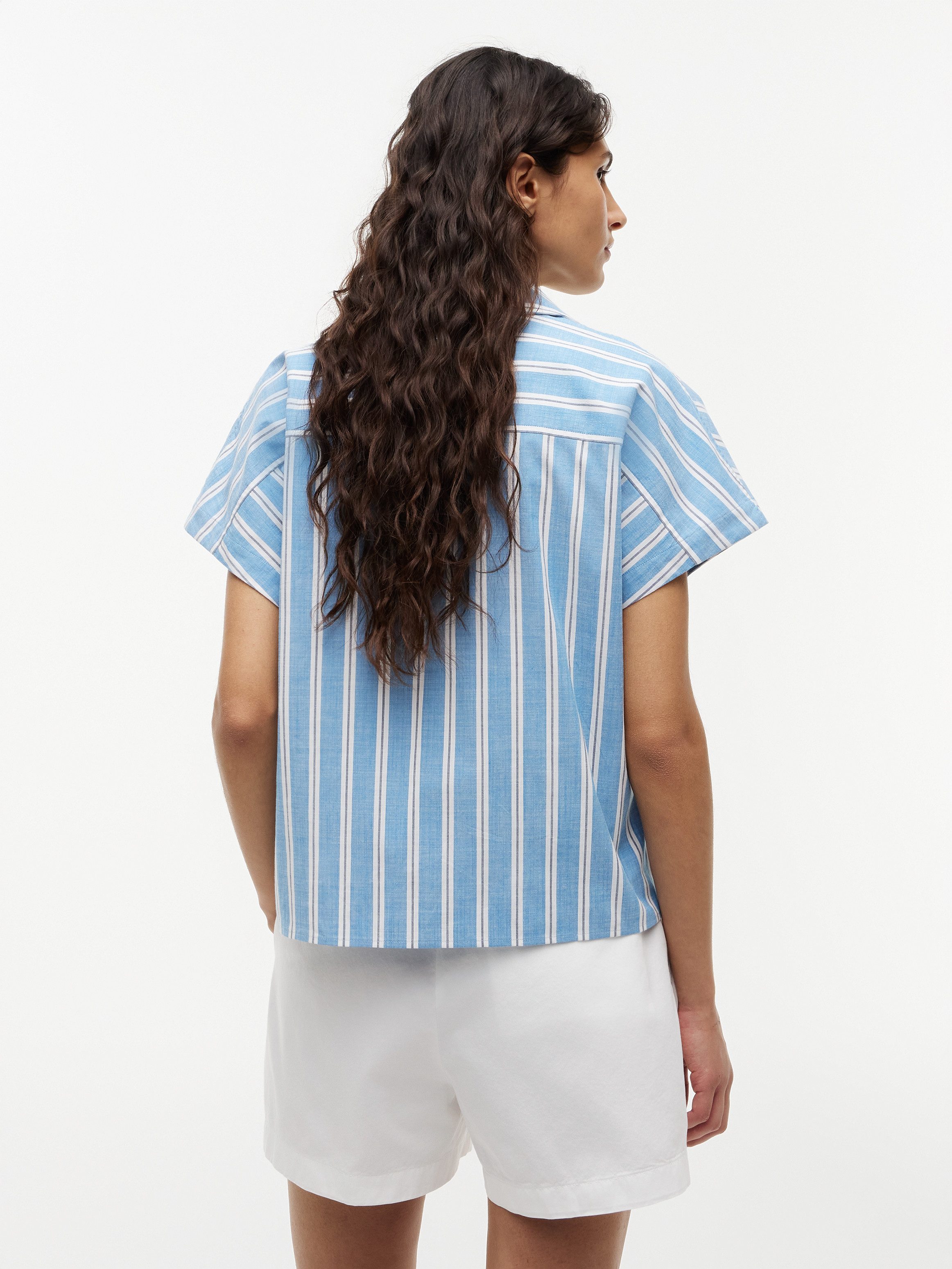 Tommy Hilfiger Kurzarmbluse SUMMER COTTON SS SHIRT Baumwollmischung