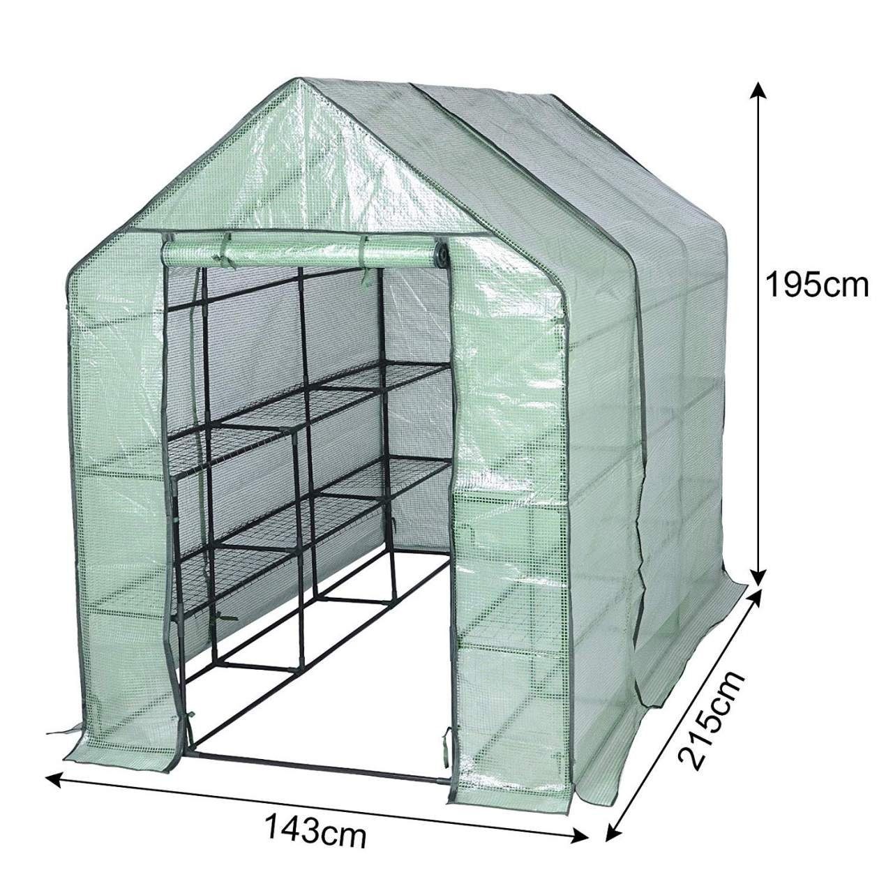 Woltu Foliengewächshaus, Tomatengewächshaus Treibhaus Anzuchthaus, Grün günstig online kaufen