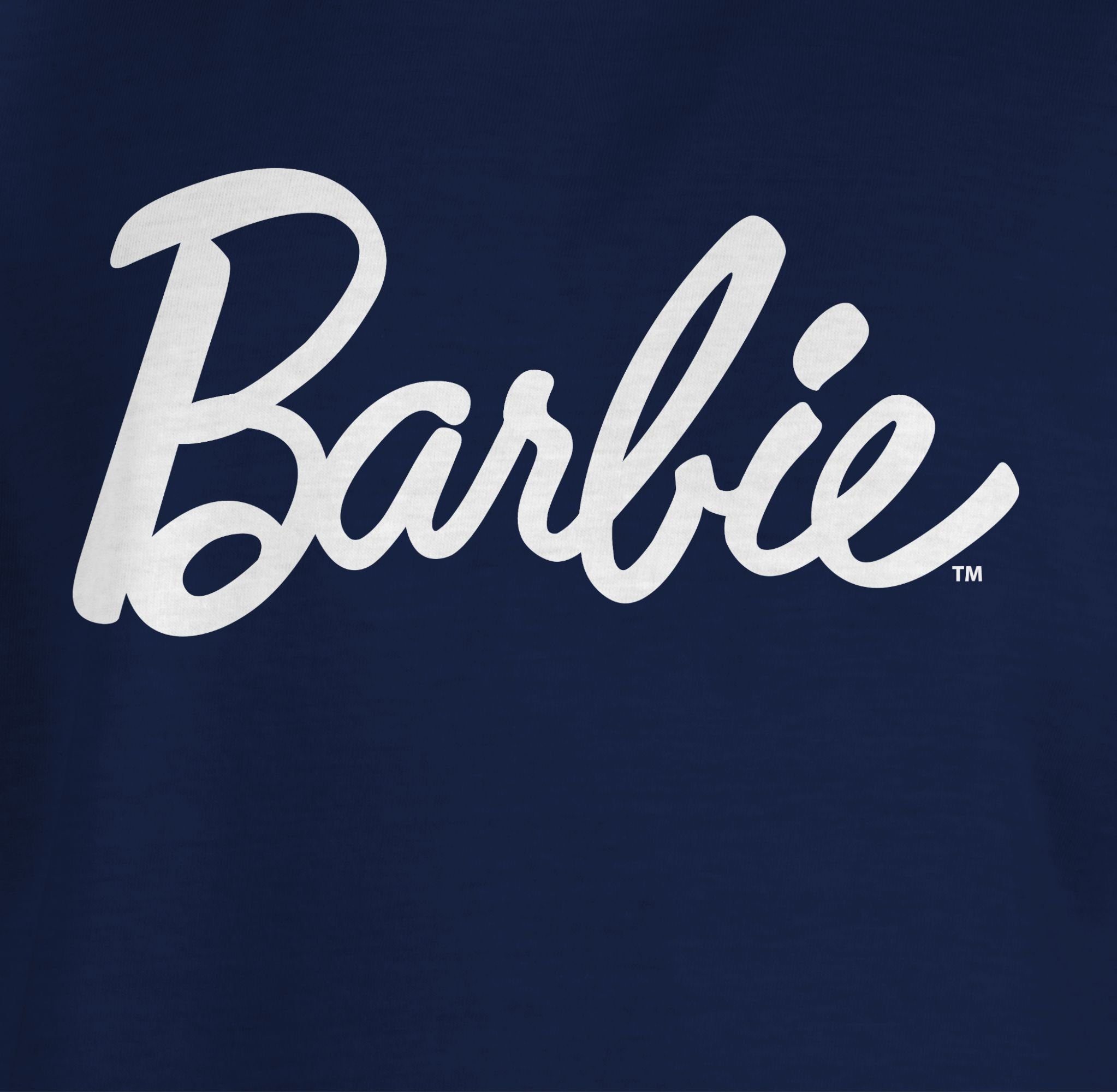 Shirtracer T-Shirt 2 Logo weiß Barbie Barbie Dunkelblau Mädchen