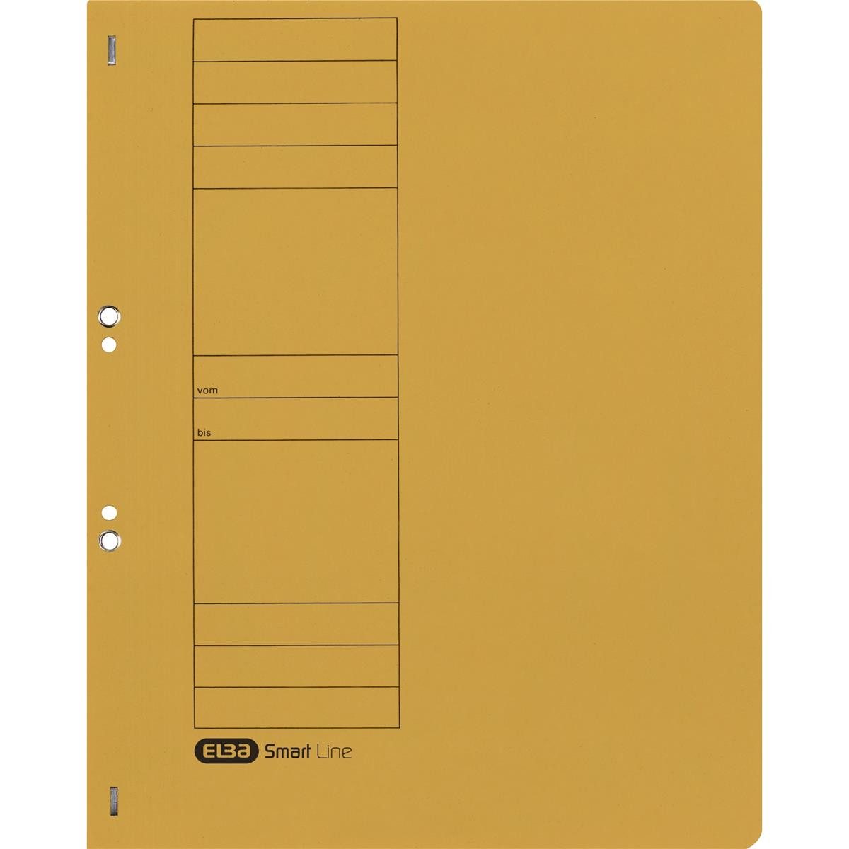 ELBA Hefter ELBA 100551871 Ösenhefter aus Karton, gelb, voller Vorderdeckel