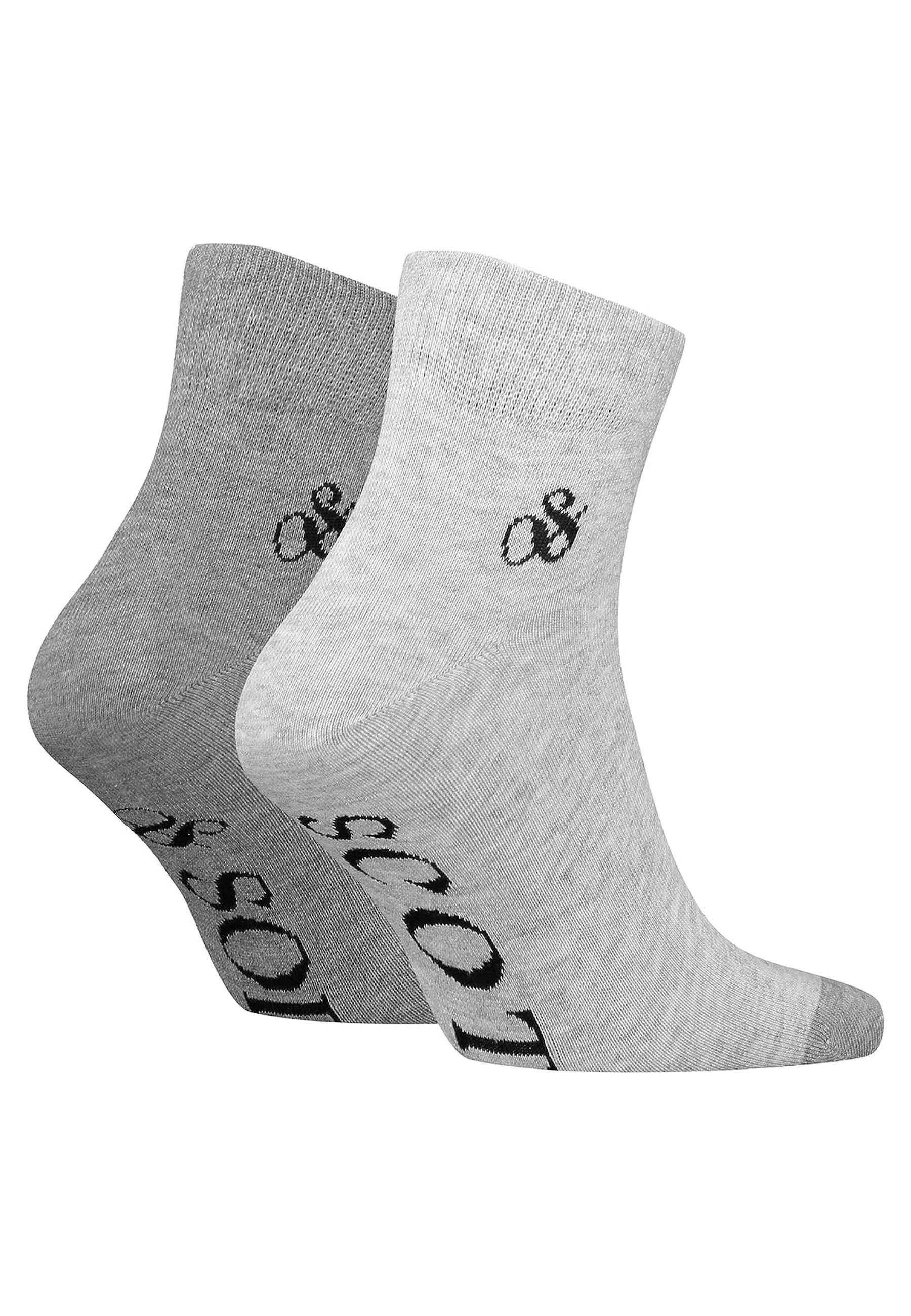 Scotch & Soda Toe Dip Doppelpack Quarter Socks grau Socken (2-Paar) Socken