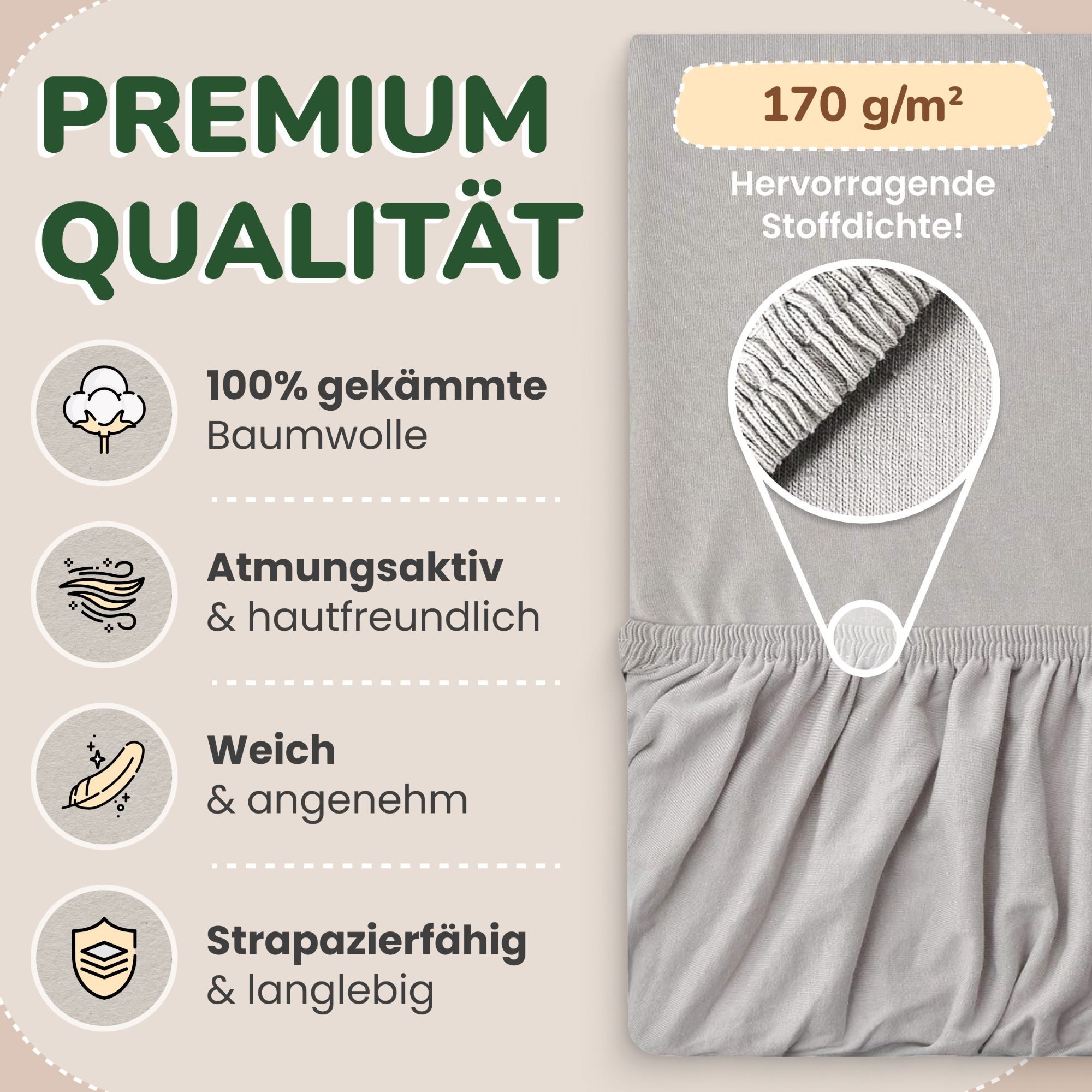 leevitex® Spannbettlaken für Kinderbetten, 1er-Set, 70 x 140 cm, Steghöhe 15 cm, Jersey, Gummizug: rundum, (1 Stück), verschiedene Farben, OEKO-TEX® STANDARD 10 – Bild 3 von 5