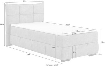 INOSIGN Boxbett Brewdley mit Bettkasten, inkl. Matratze, Topper und Zierkissen, in verschiedenen Härtegraden verfügbar