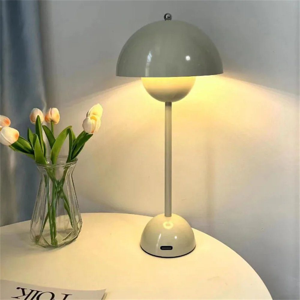 DAYUT LED Schreibtischlampe LED Tisch lampe Nachtlicht Grau ladbare wiederauf Schreibtisch Pilz lampen