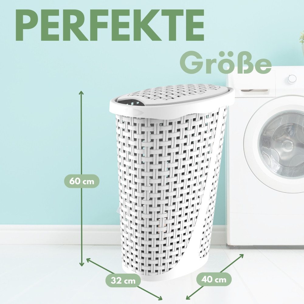 GarPet Wäschebox Wäschebox Wäschesammler Wäschekorb Wäschetruhe Rattan Opti günstig online kaufen