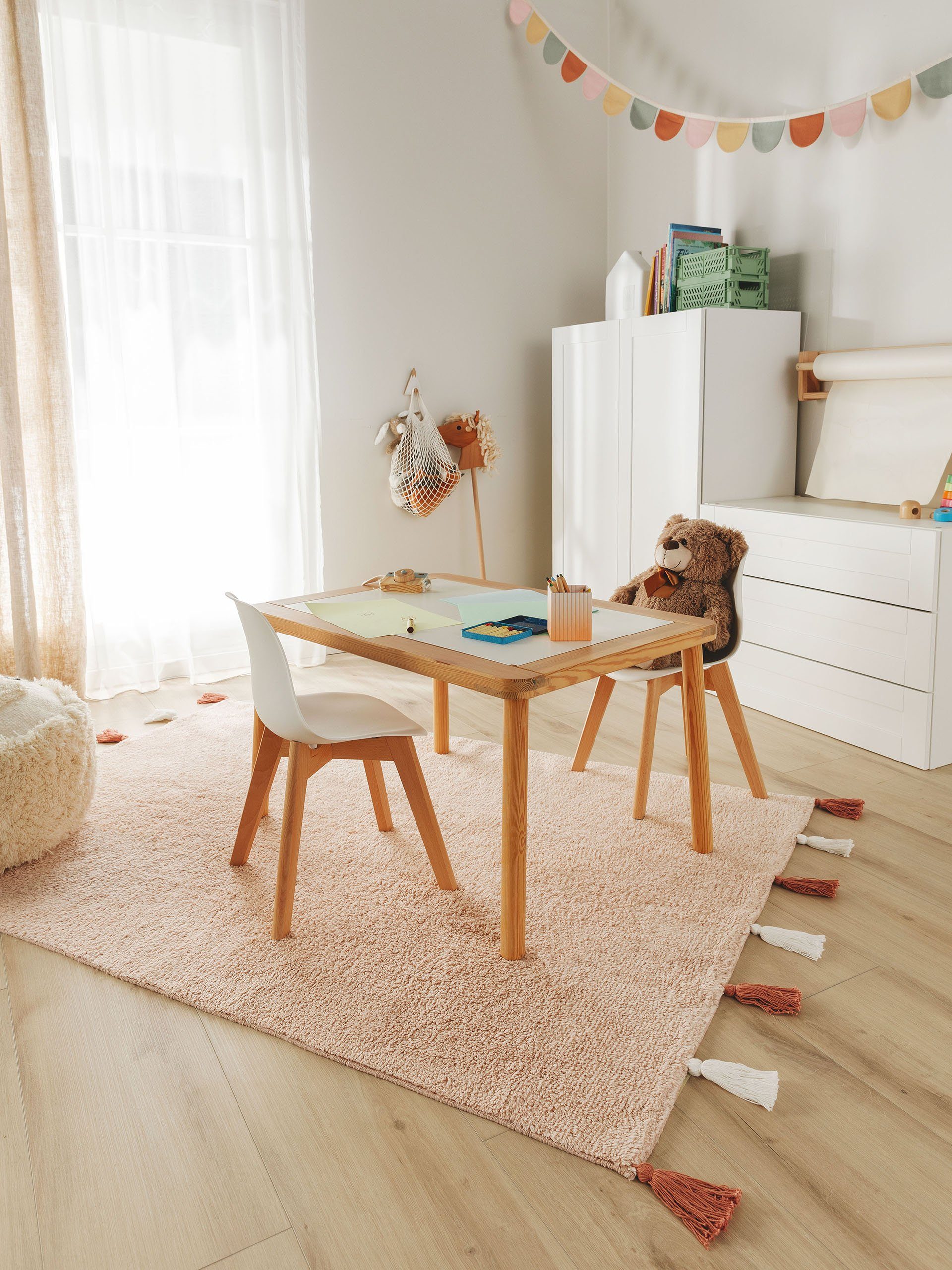 benuta Kinderteppich Malu, rechteckig, Höhe: 6 mm, Kunstfaser, Berber, Ethn günstig online kaufen