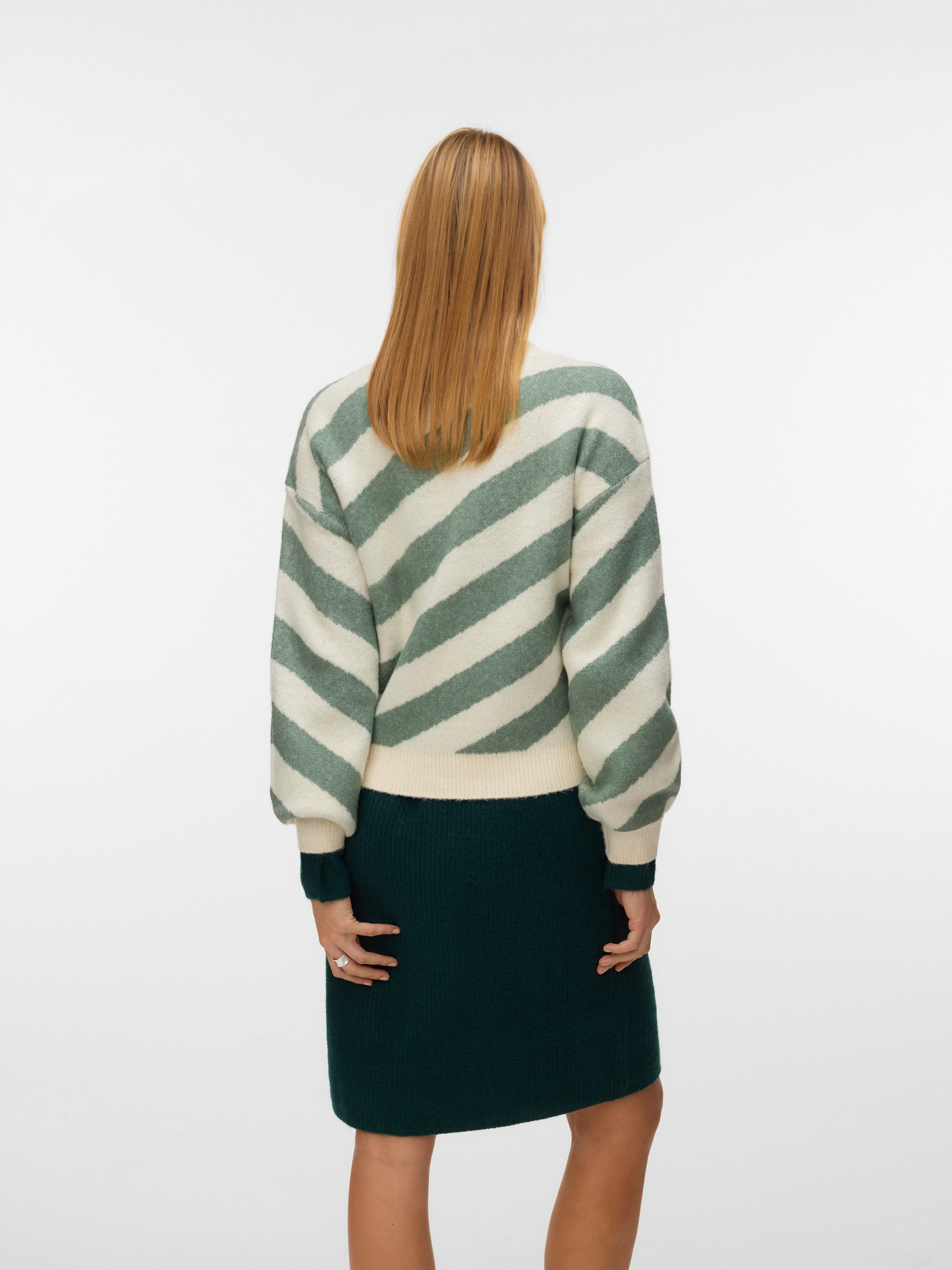 Vero Moda Rundhalspullover VMLARA LS O-NECK PULLOVER GA BOO REP günstig online kaufen