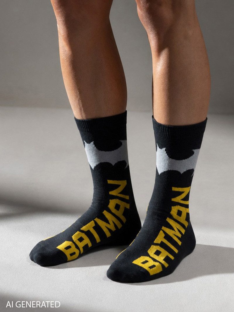 United Labels® Socken DC Comics Batman Socken Sneaker Strümpfe (5er Pack) 40-45 – Bild 3 von 5