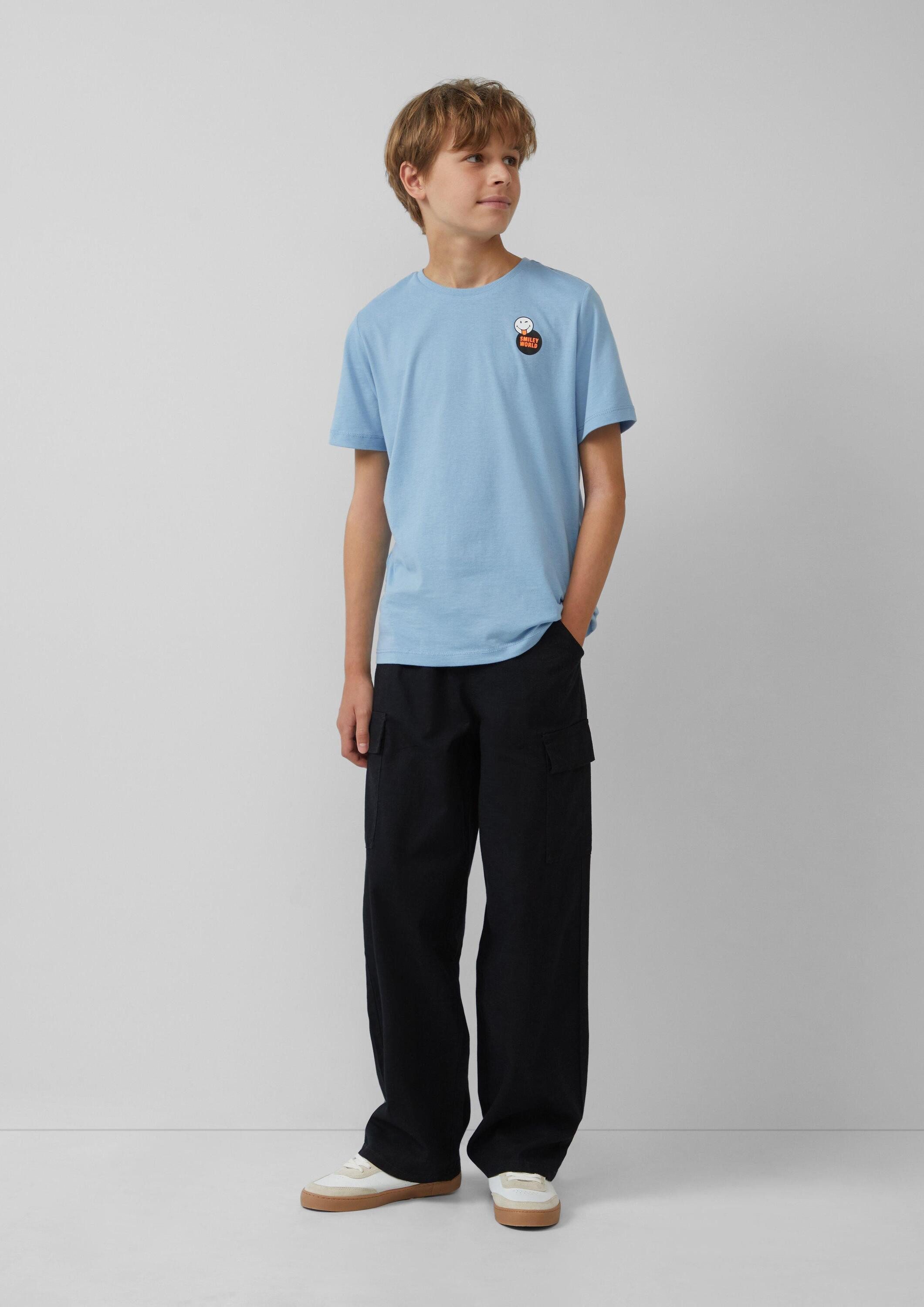 s.Oliver Chinos Hose BAGGY Baggy-Hose in Leinen-Optik im Relaxed Fit
