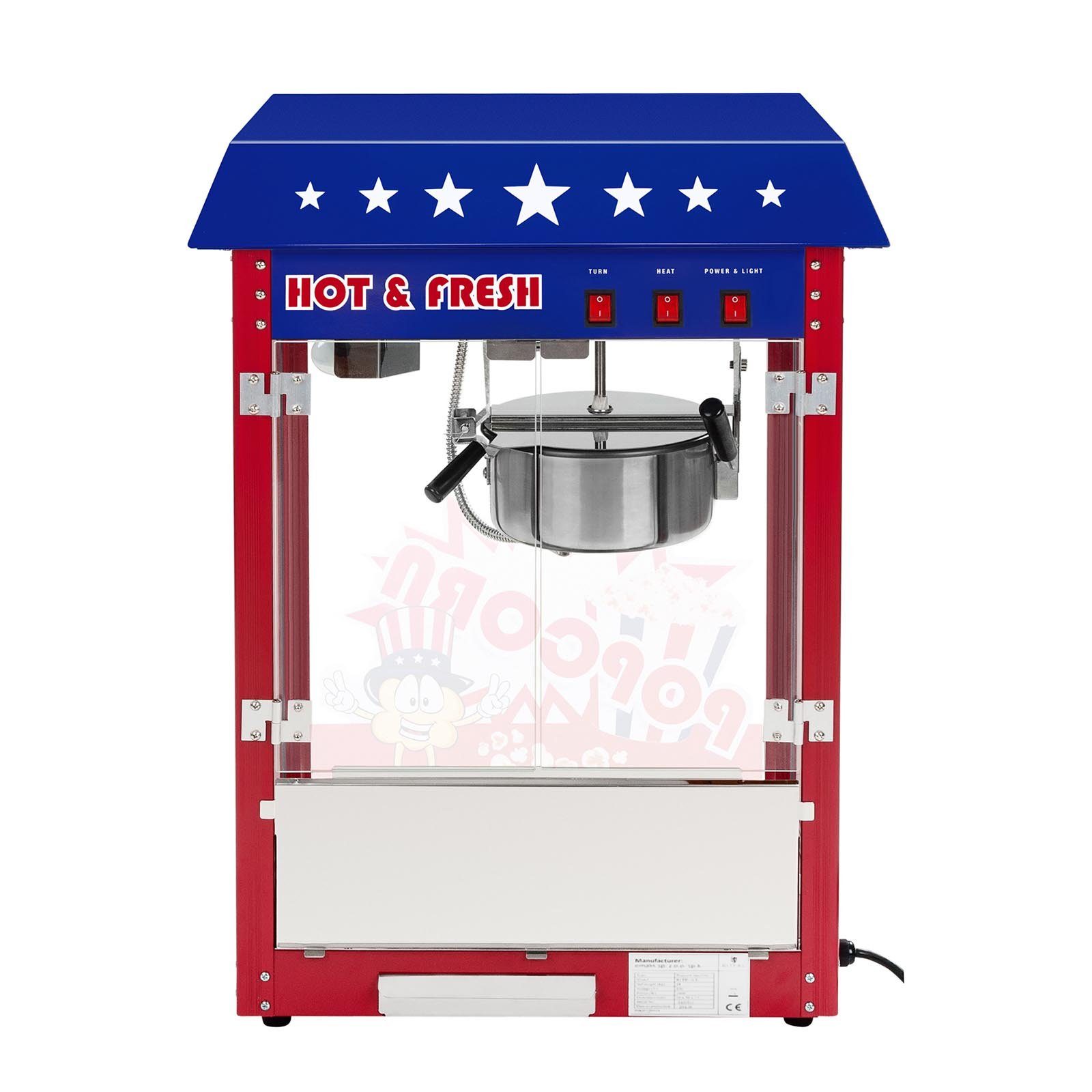 Popcornmaschine Automat Popcorn Popcornmaschine 1600 Popcornautomat Maker Popcorn Royal Catering W