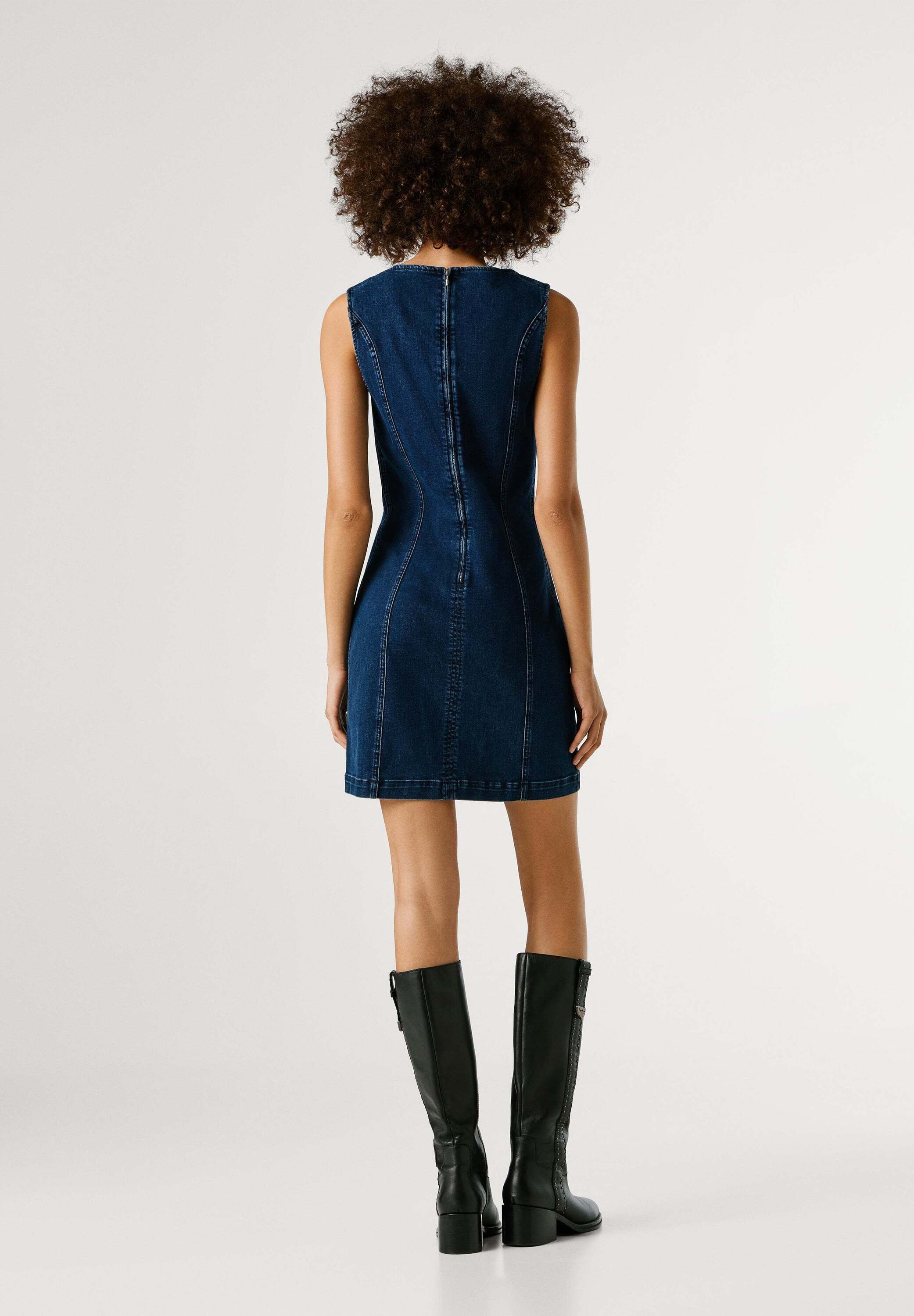 Pepe Jeans Jeanskleid denim dress CONTOUR SHIFT DRESS KIM