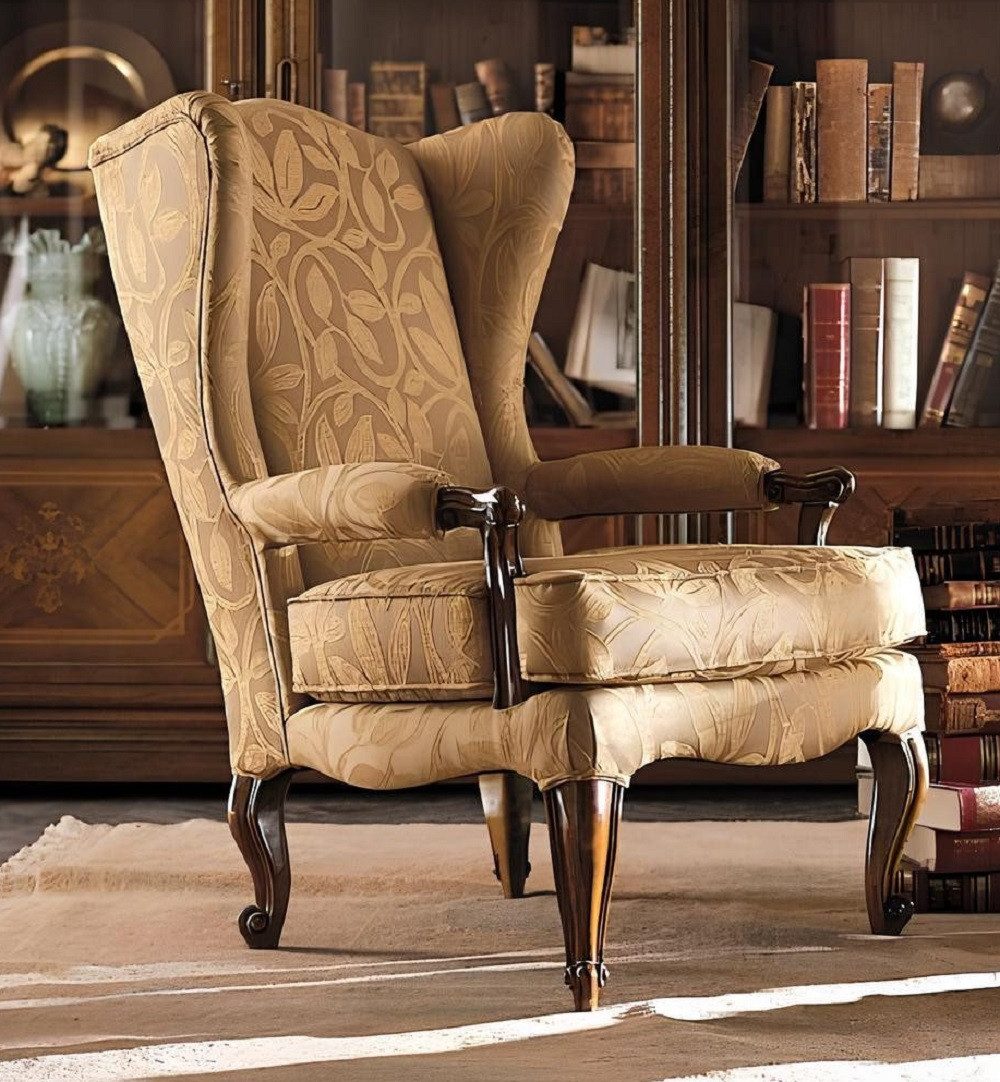 Xlmoebel Ohrensessel Eleganter Lesestuhl aus Italien mit hochwertigem Polster (Ohrensessel), Hergestellt in Italy