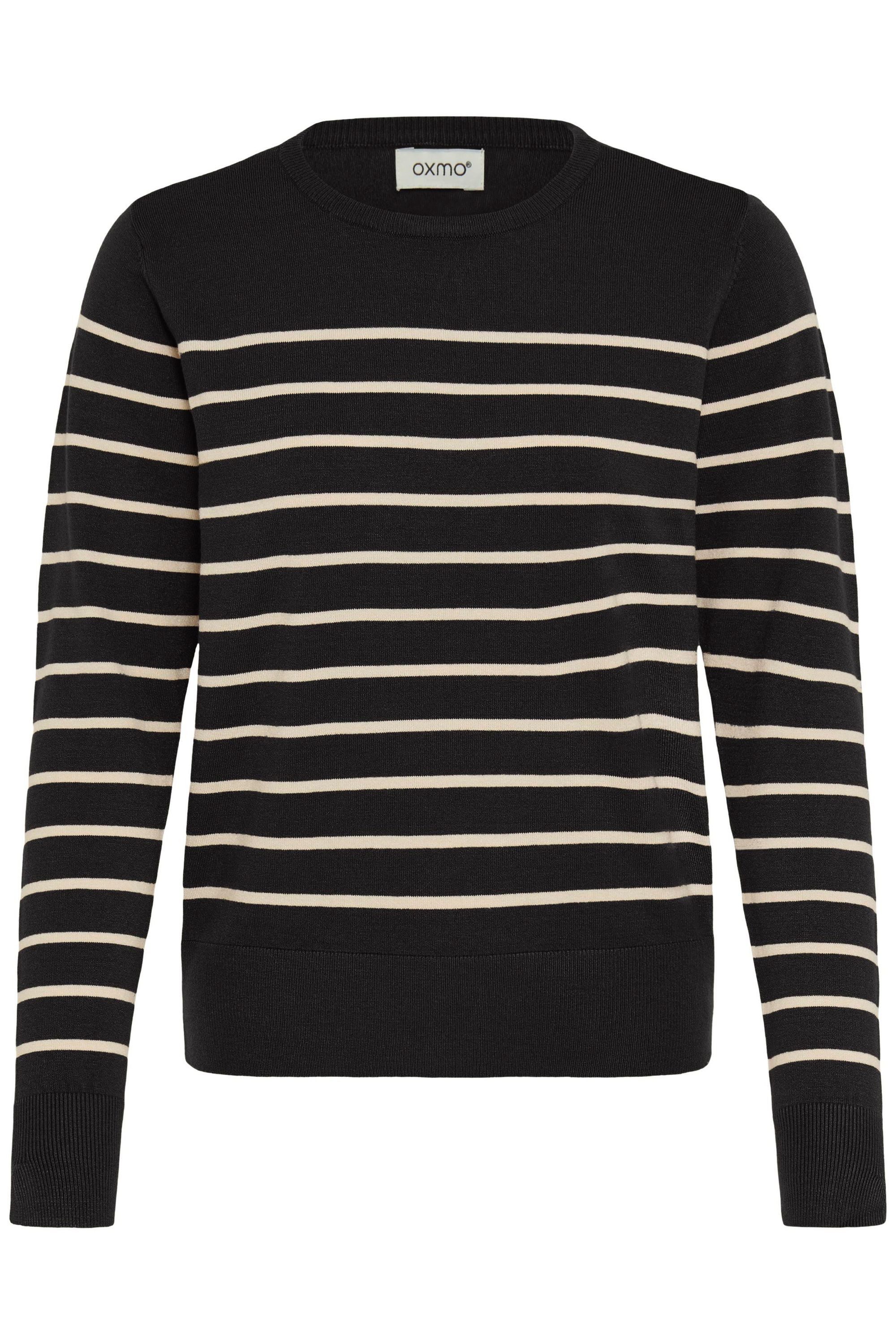 OXMO Strickpullover OXFKEANA Modischer Feinstrickpullover mit Streifen günstig online kaufen