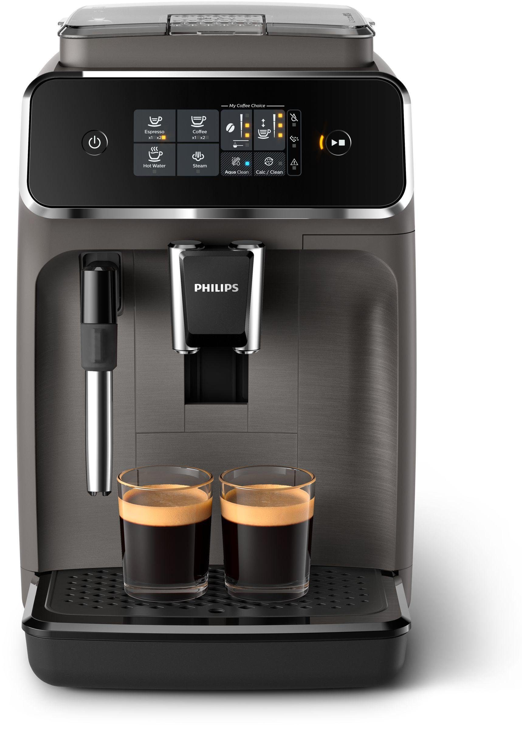 Philips Kaffeevollautomat, Sensortouch Oberfläche, Keramikmahlwerk, Milchaufschäumer