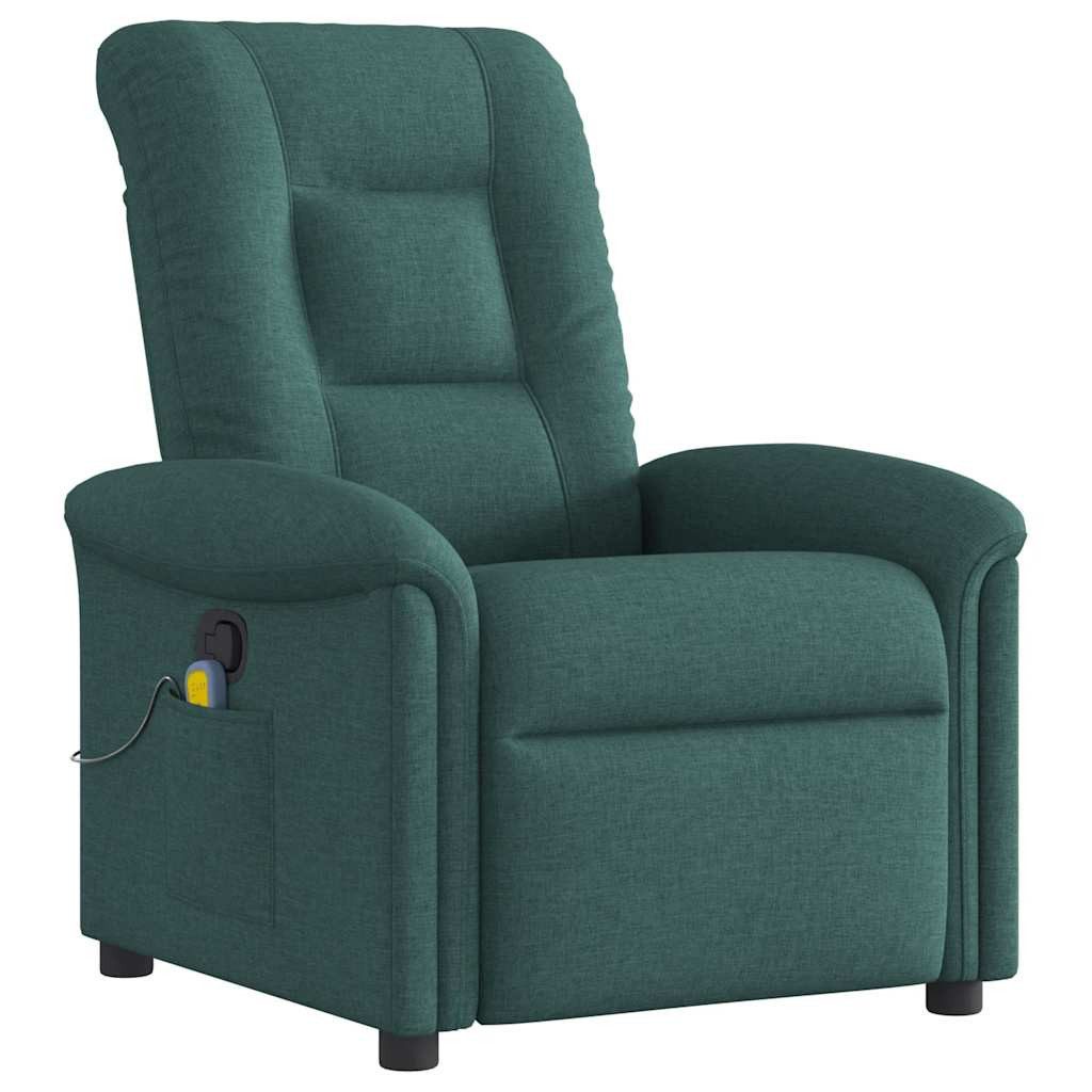 vidaXL Sessel Massagesessel Dunkelgrün Stoff (1-St) günstig online kaufen