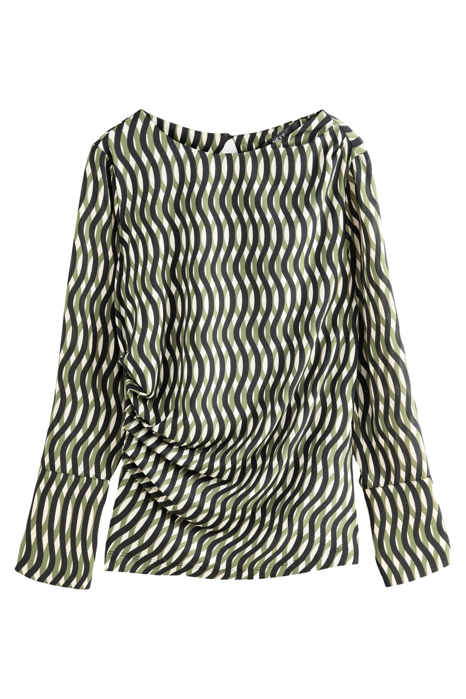 Langarmbluse Langärmelige Bluse mit Rüschendetails