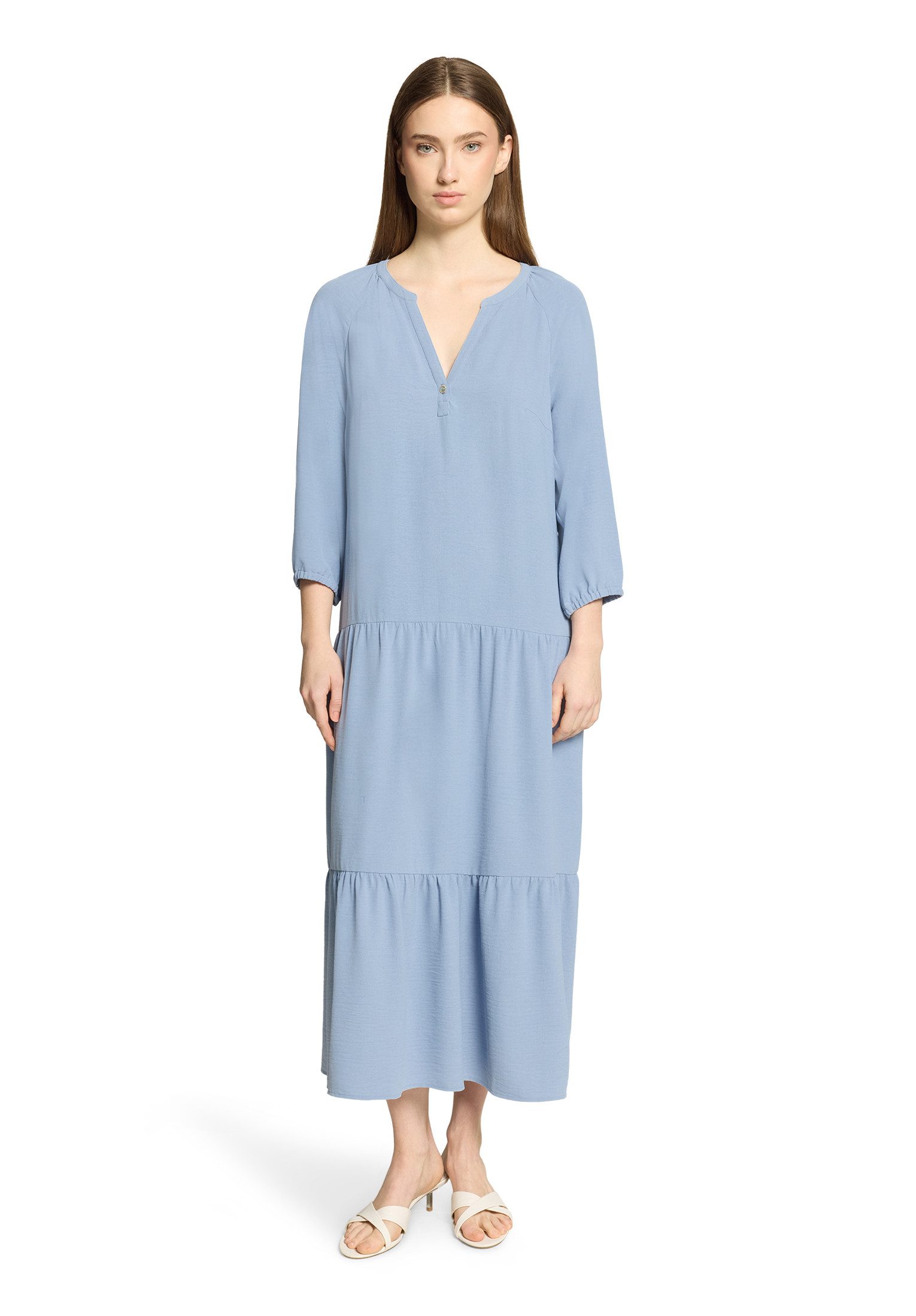 Cartoon Midikleid Damen mit 3/4 Arm