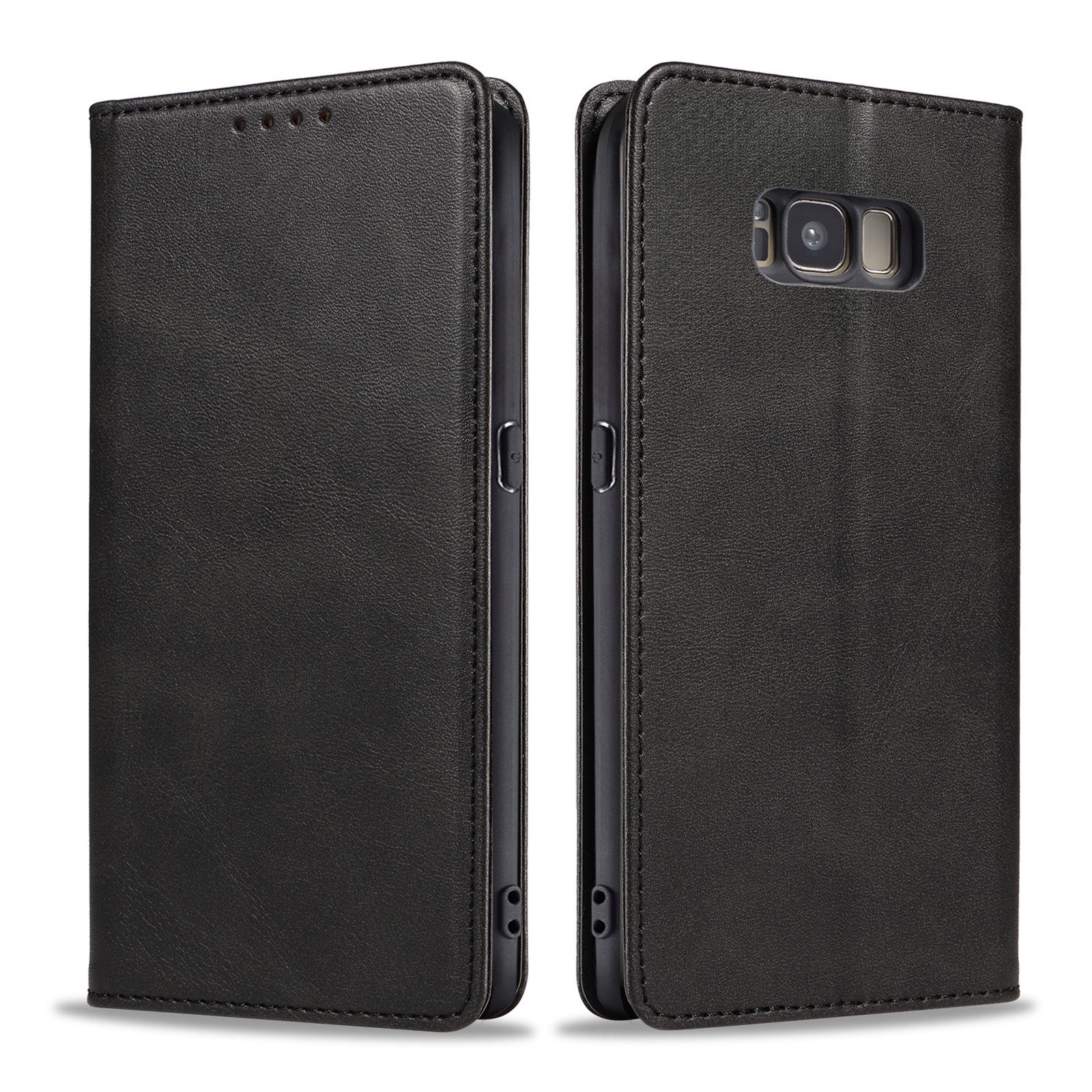 Tec-Expert Handyhülle Tasche Hülle für Samsung Galaxy S8 5.8 Zoll, 5.8 ", Cover Klapphülle Case mit Kartenfach Fliphülle aufstellbar