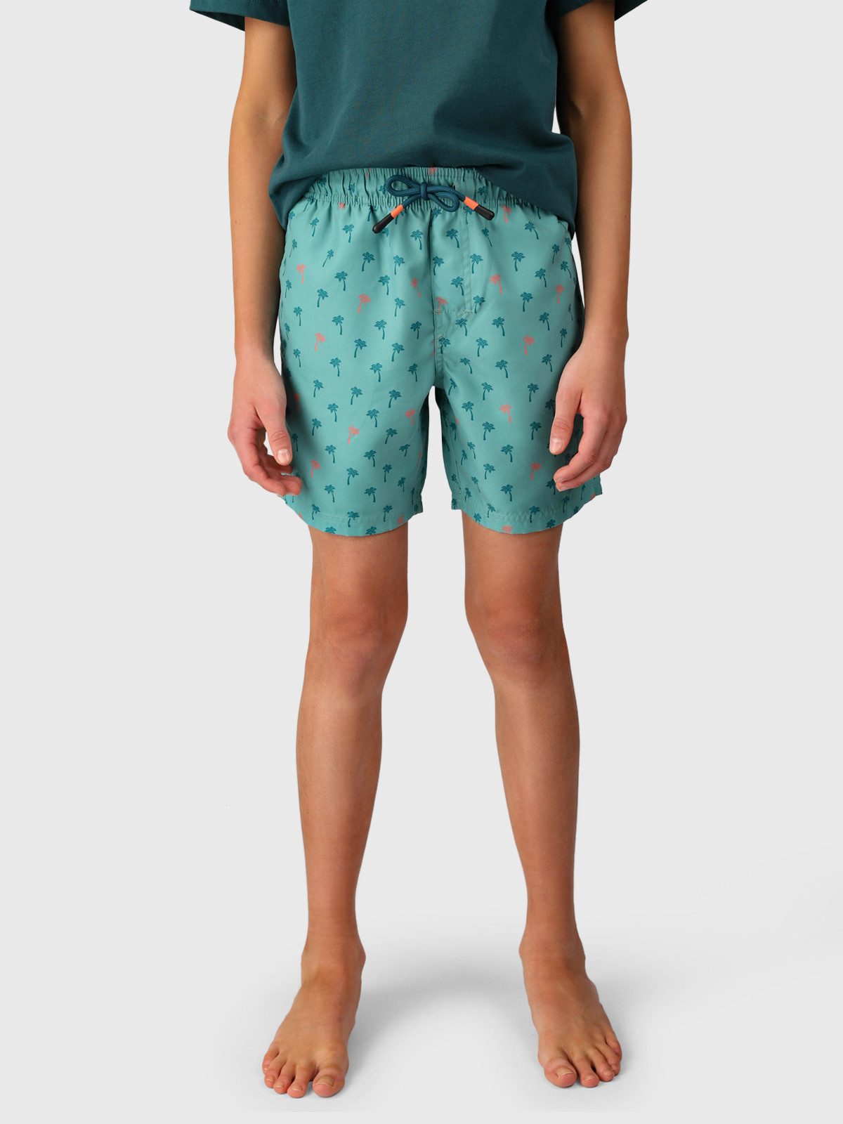 Brunotti Badeshorts Cestery-Mini Boys Swim Shorts Mini Palm Aqua Bottle Green