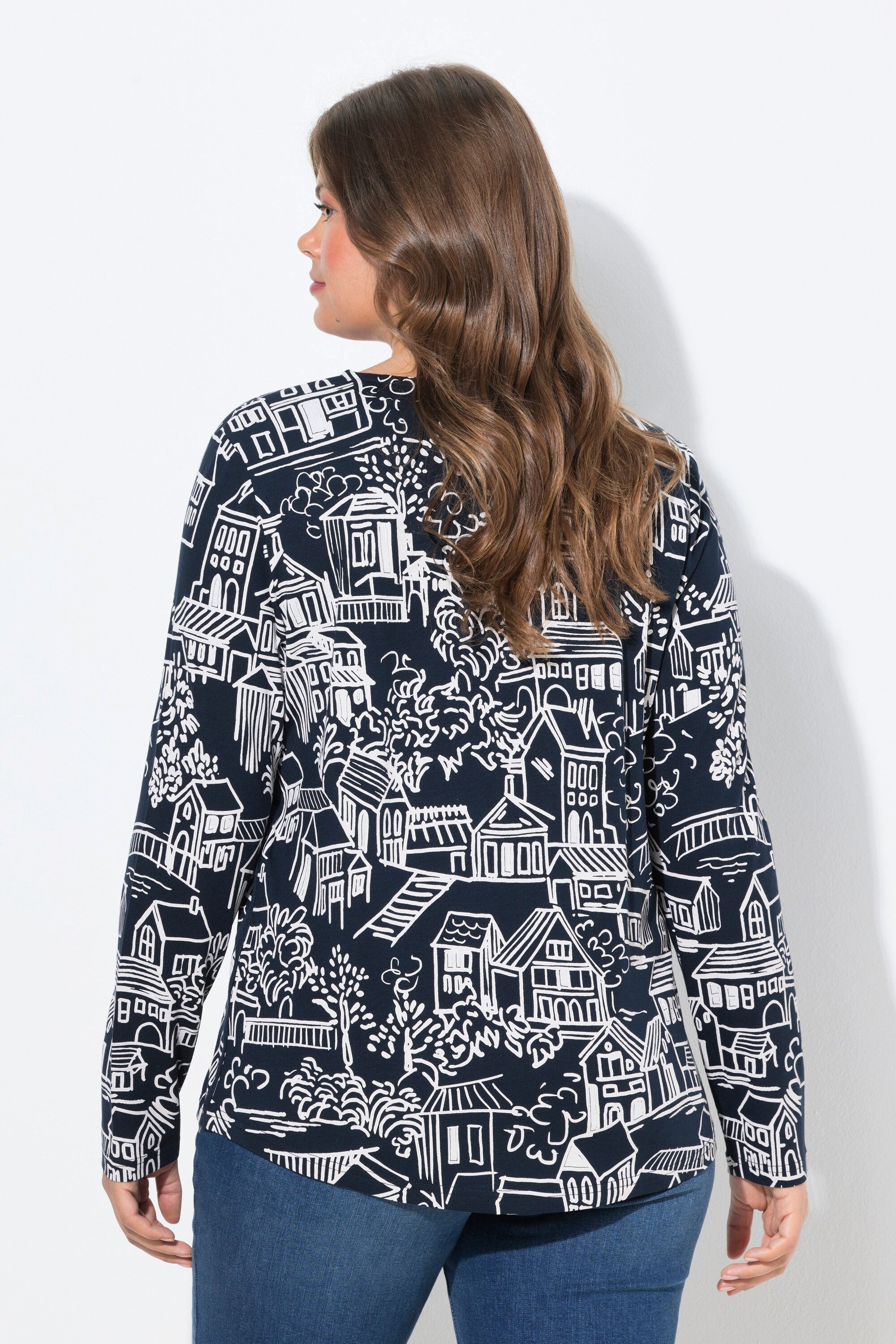 Laurasøn T-Shirt Shirt Langarm Rundhalsausschnitt OEKO-TEX
