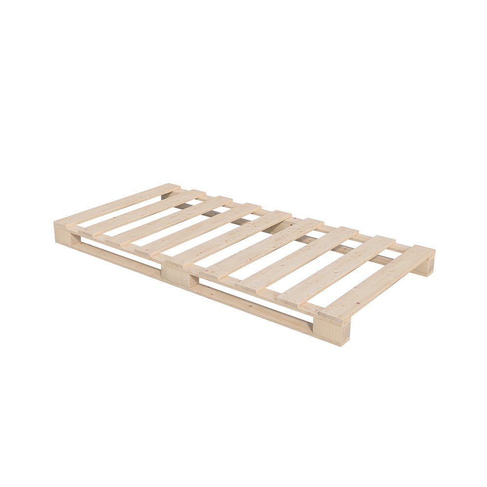 VitaliSpa® Massivholzbett, Naturholz, 100 x 200 cm