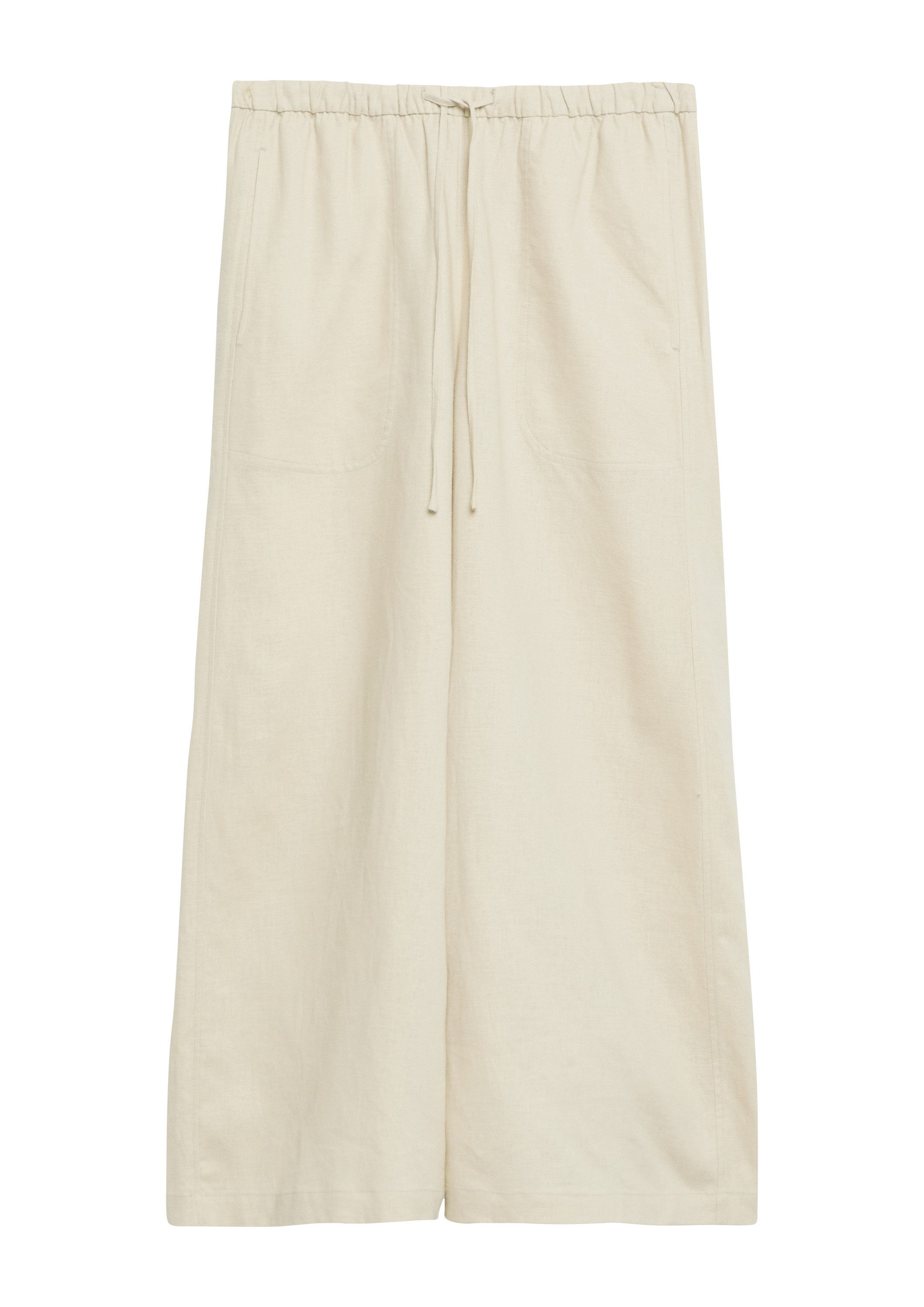 comma 7/8-Hose Hose Culotte aus Leinenmix mit Elastikbund