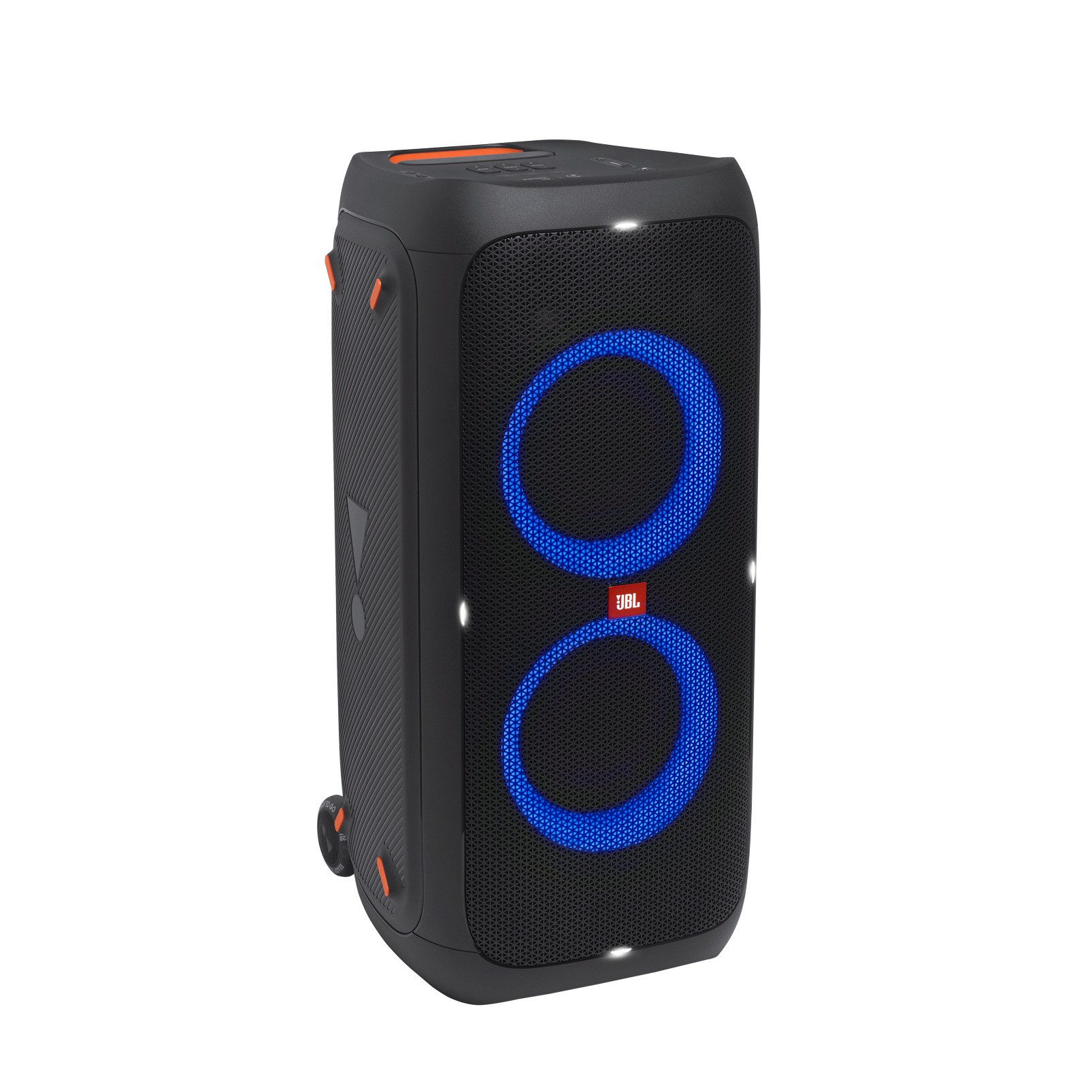 JBL PartyBox 310 Party-Lautsprecher (A2DP Bluetooth, Bluetooth, AVRCP Bluetooth, 240 W, Spektakuläre Lichteffekten und kraftvoller JBL Signature Sound)