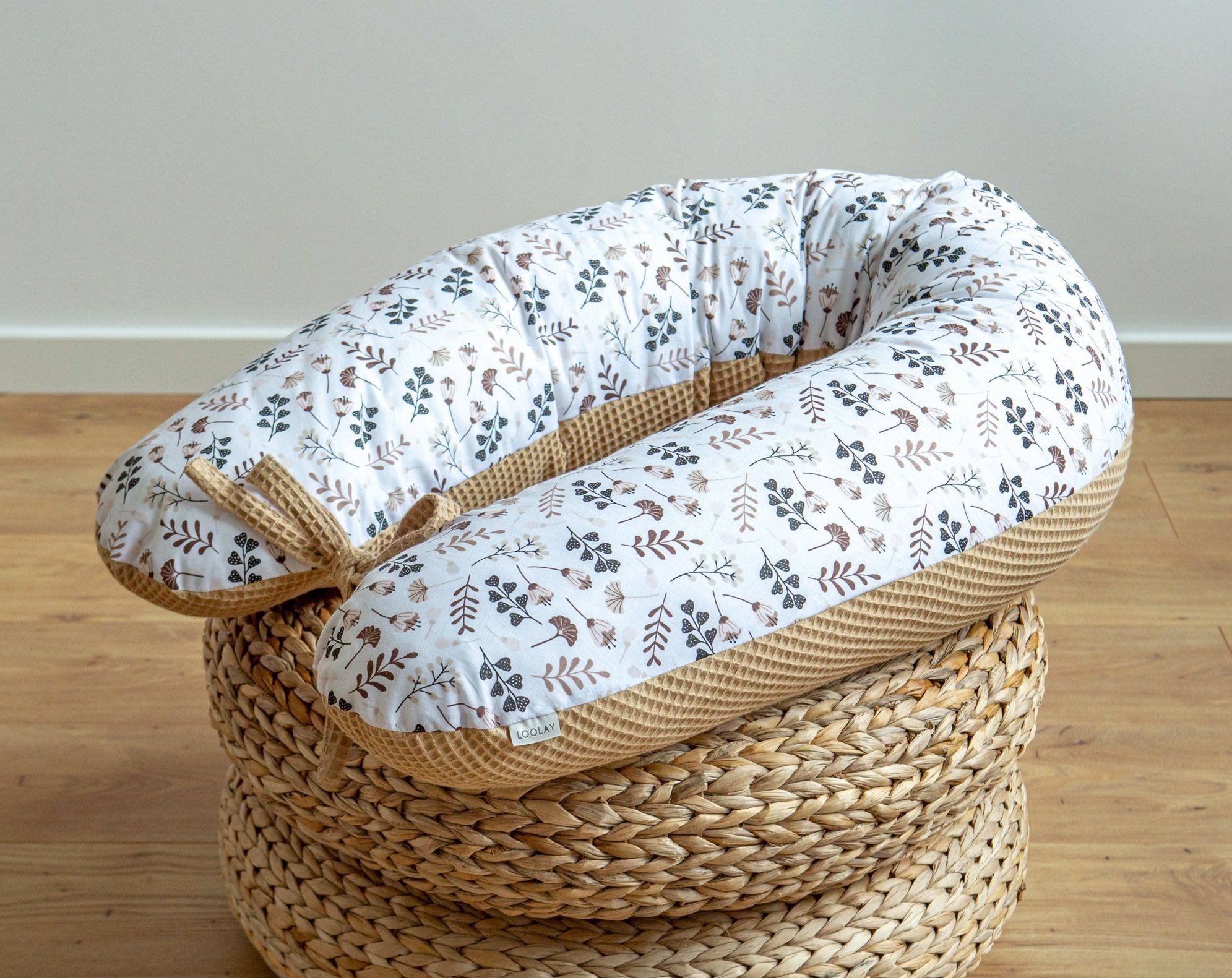 Loolay Stillkissen Waffelstoff Baumwolle Seitenschläferkissen Zweiseitig Sc günstig online kaufen