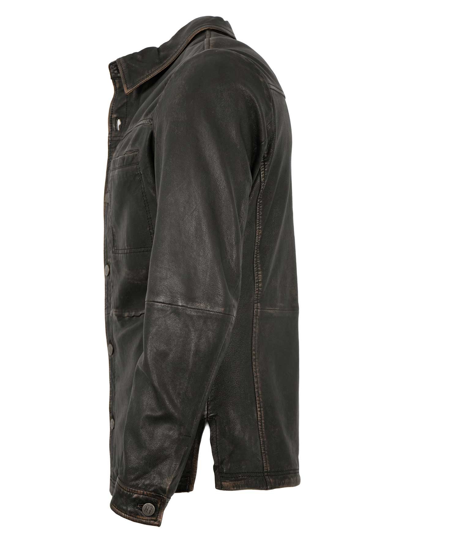 Freaky Nation Lederjacke Blacked Style-FN Freaky Nation - Herren Lederjacke günstig online kaufen