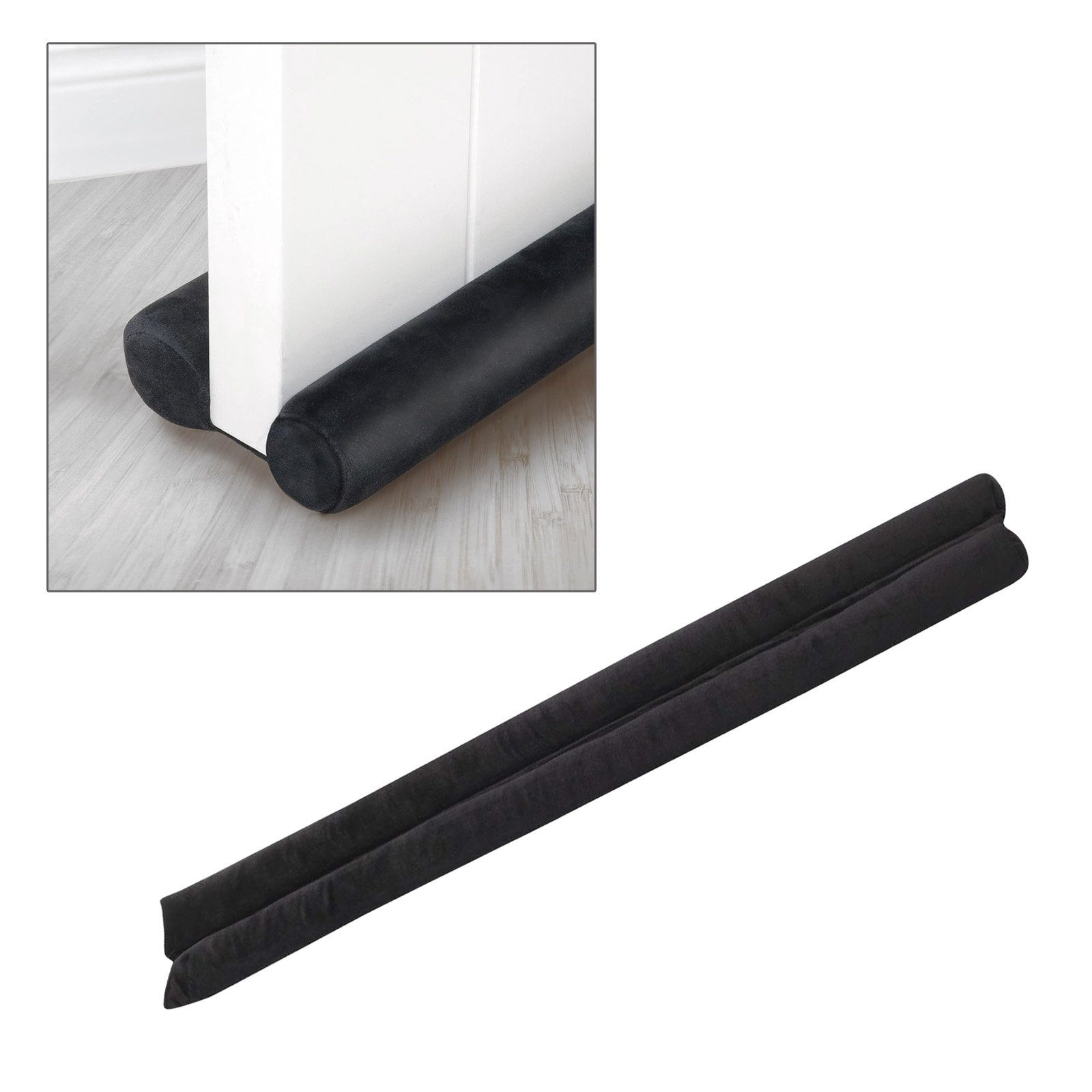 Twin Door Draft Stopper, unter der Tür Boden Dichtungsstreifen Noise  Blocker für Türisolierung und Schallisolierung, 95cm Länge