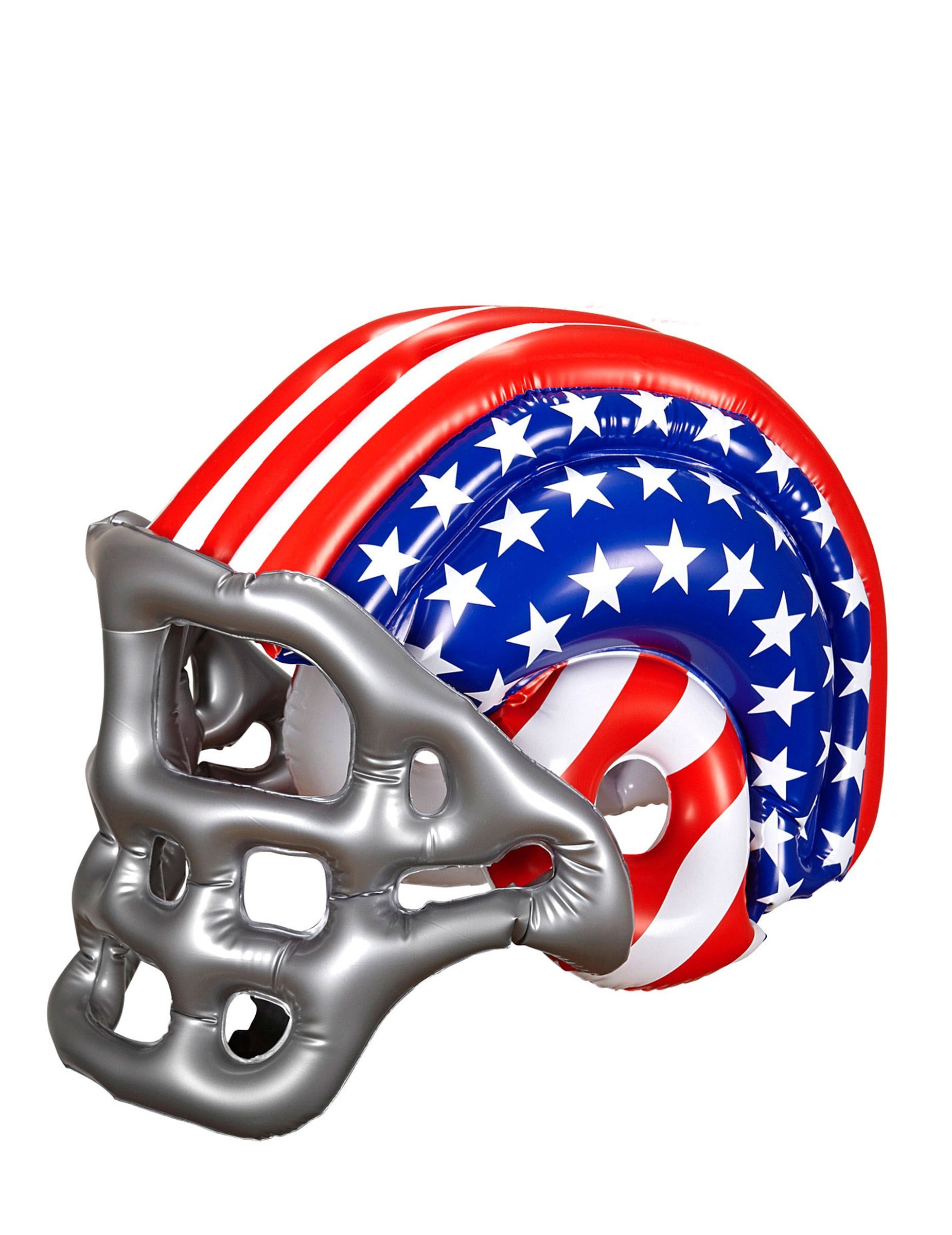 Widmann S.r.l. Kostüm Aufblasbarer Football-Helm USA rot-weiss-blau