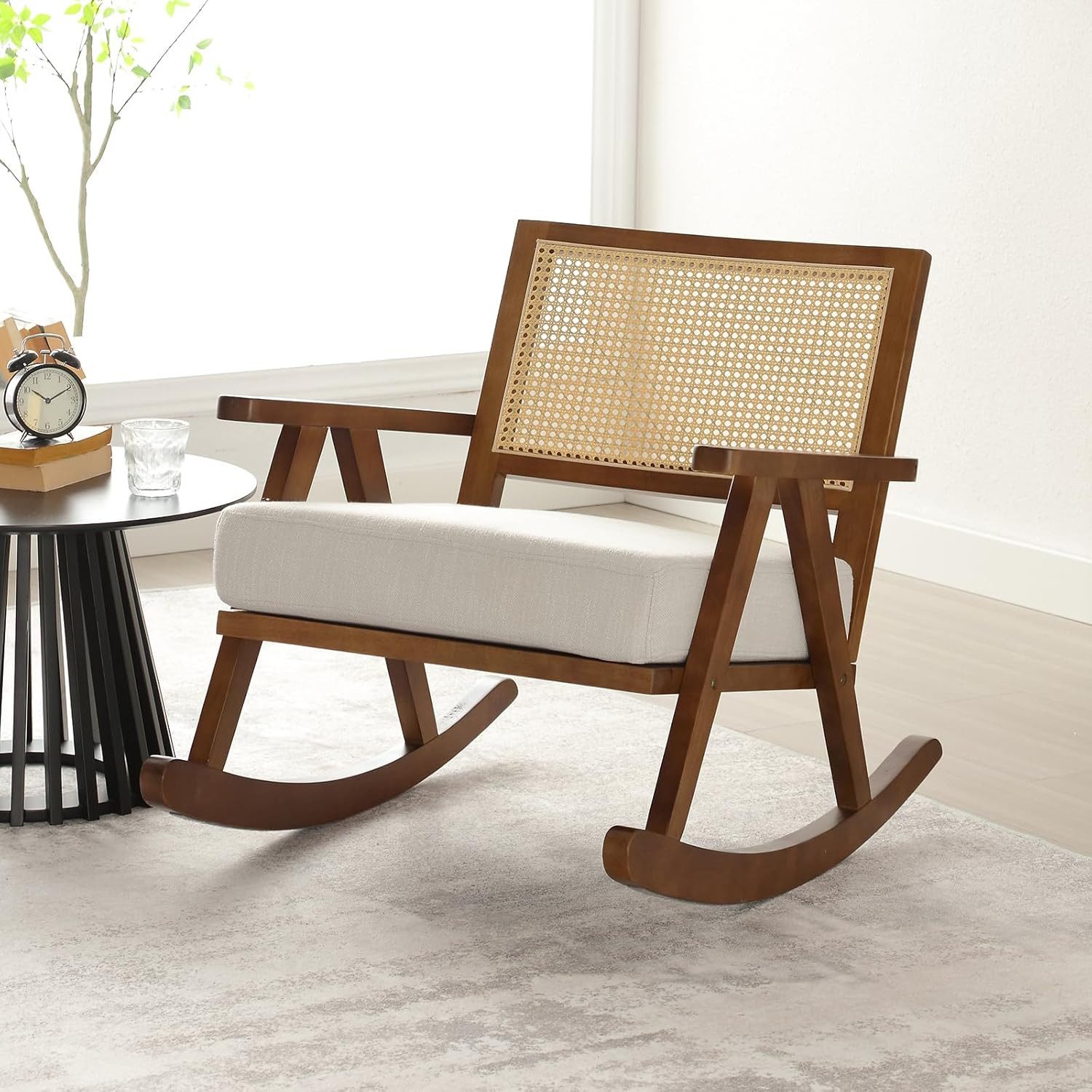 WAHSON OFFICE CHAIRS Schaukelstuhl Gepolsterter Schaukelstuhl günstig online kaufen