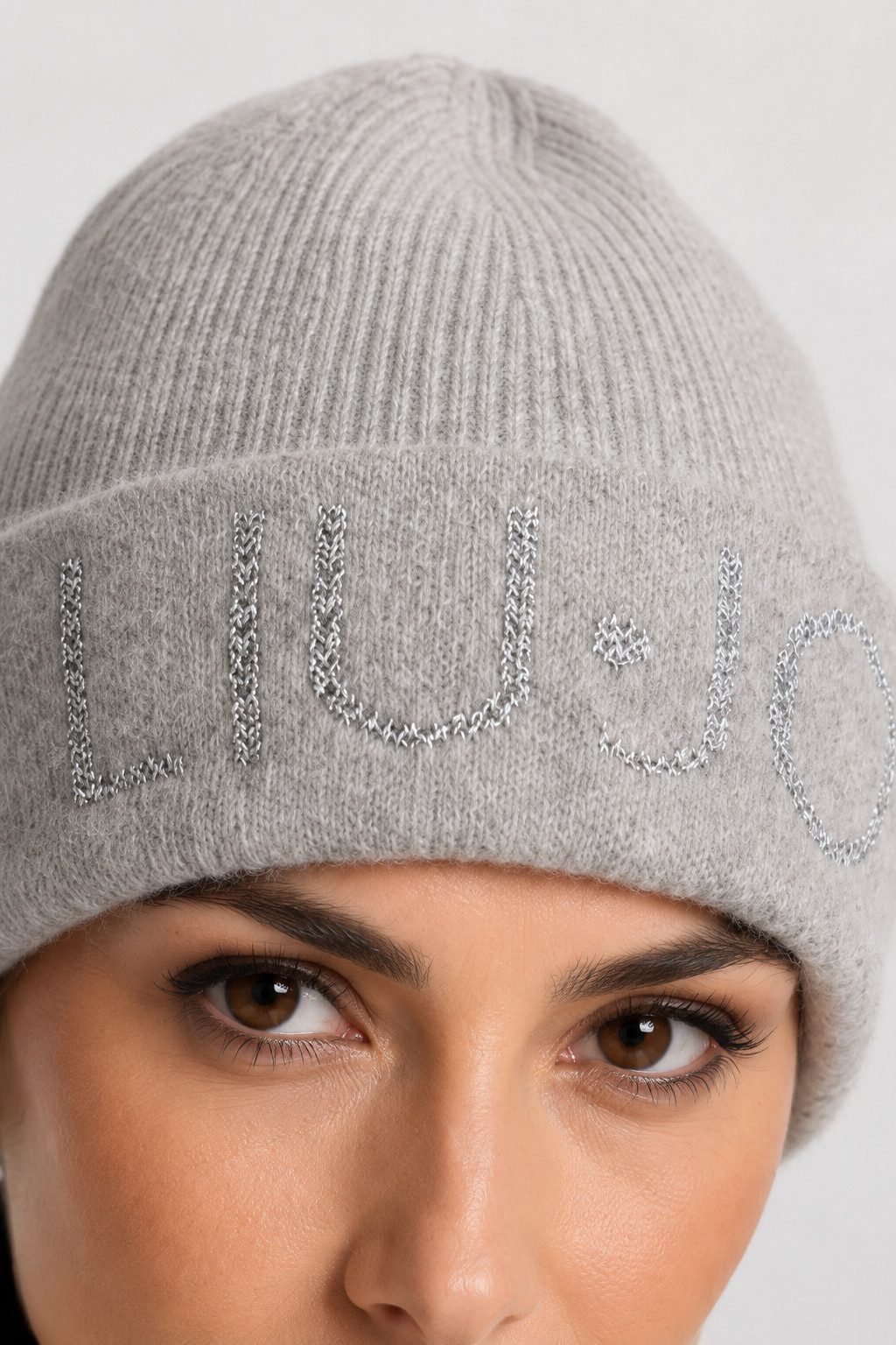 Liu Jo Beanie – Damen Strickmütze mit Glitzerdetails – Wintermütze mit L