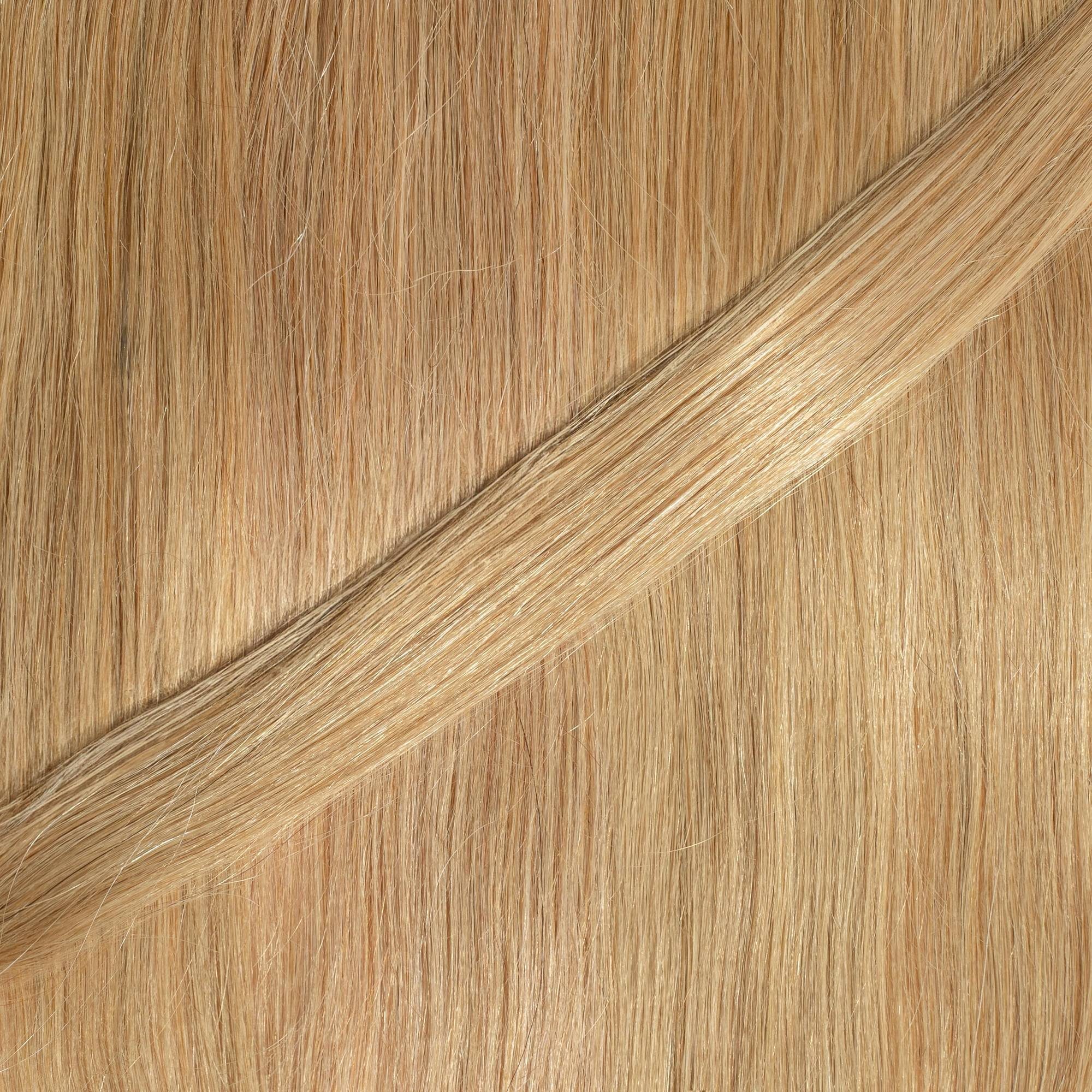 #9/31 Echthaar-Extension Premium Lichtblond Nanoring Gold-Asch Extensions hair2heart 50cm