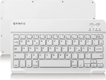 Fintie Ultradünn Bluetooth Tastatur, deutsche Layout QWERTZ für iPad/iPhone Tablet-Tastatur (iPad 10.2/9.7, Air 5/4/3/2/1, iPad Pro 12.9/11/10.5/9.7, iPad 4/3/2/1)