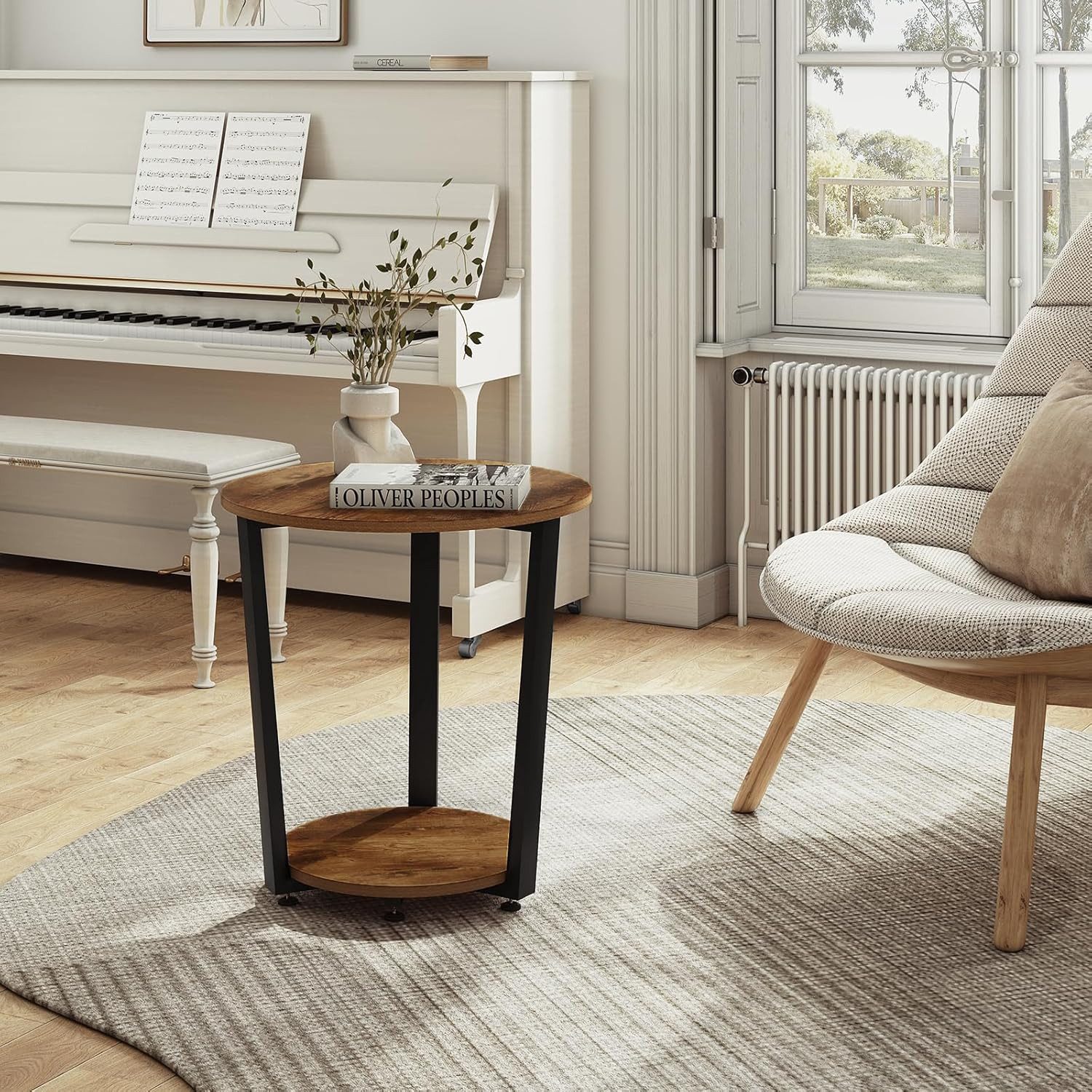 Woltu Couchtisch (1-St), Beistelltisch mit 2 Ablagen, aus Holzwerkstoff günstig online kaufen