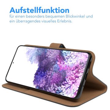 EAZY CASE Handyhülle Uni Bookstyle für Samsung Galaxy S20 Ultra / 5G 6,9 Zoll, Schutzhülle mit Standfunktion Kartenfach Handytasche aufklappbar Etui