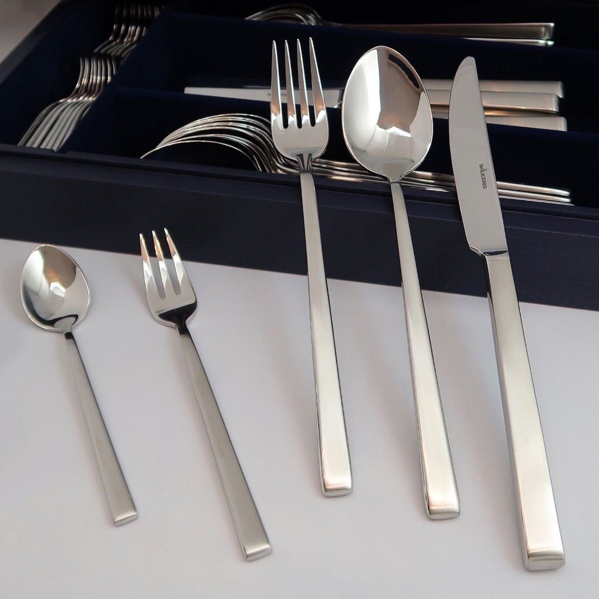 Besteck-Set Wilkens Besteck Set CANTONE 6 Pers. 18/10 Edelstahl mattiert 30 tlg. Besteckgarnitur (30-tlg), Edelstahl. € 449,95