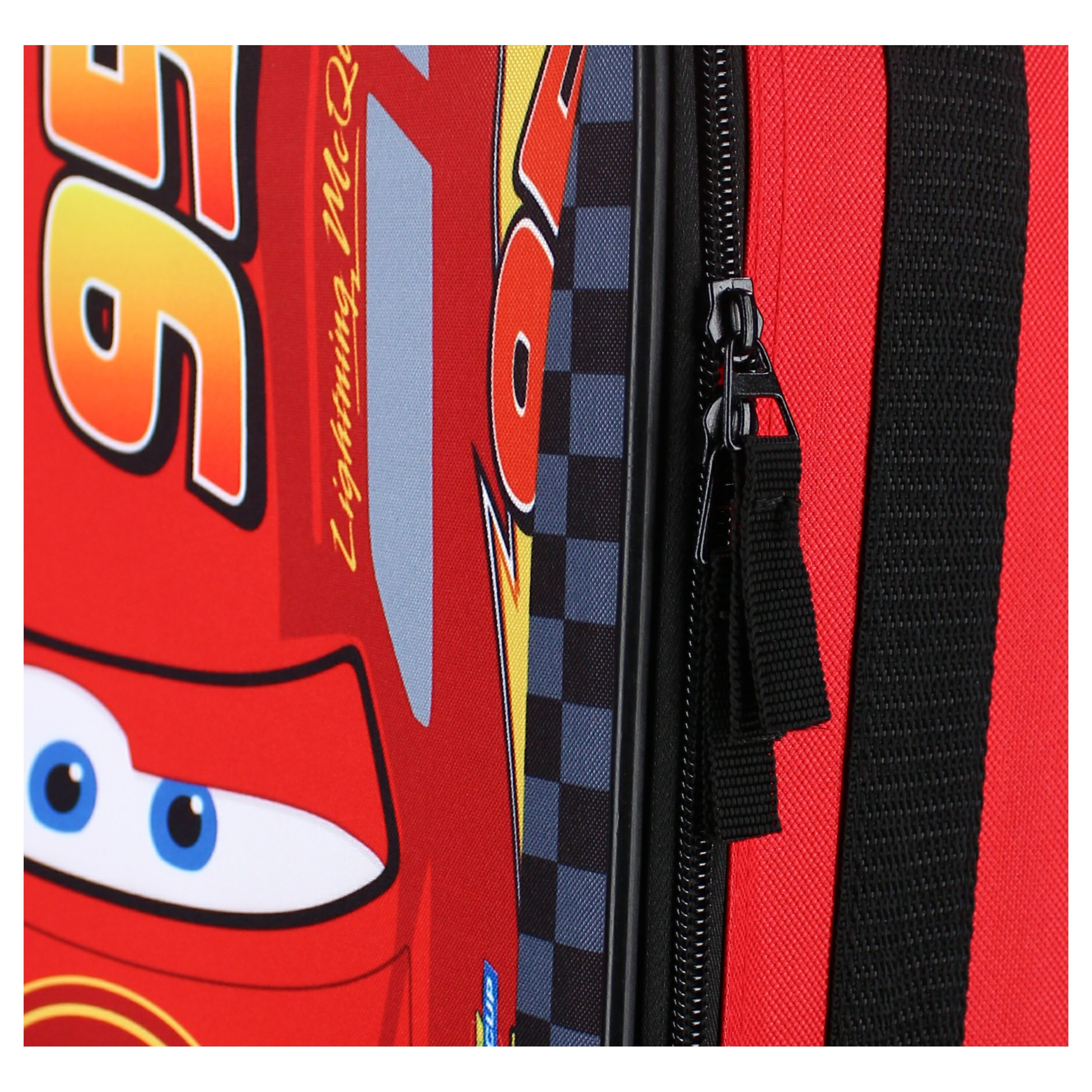 Disney Cars Kinderkoffer Trolley Koffer 12L Kindertrolley Trolly Kinder Jungen McQueen Auto, Leicht, Robust, Hochwertig, Innenmaße: 40x30x10cm