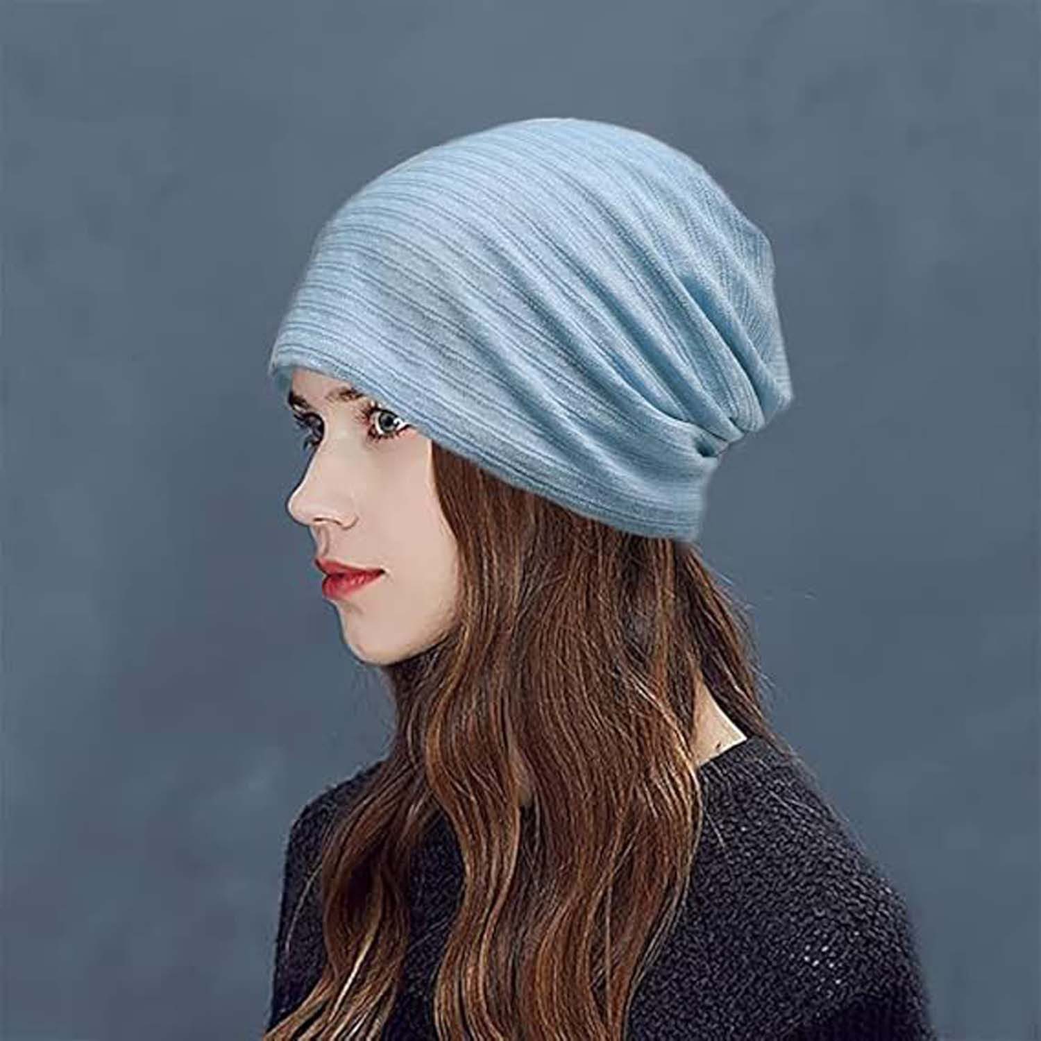 Coonoor Beanie Mütze Damen Leichte Beanie Chemo Kopfbedeckung Laufmütze – Bild 2 von 5