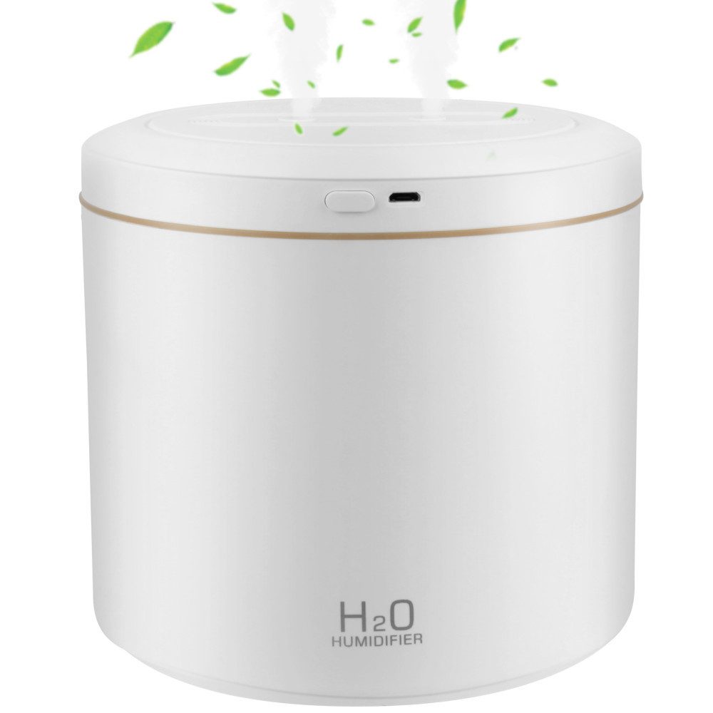 HUGERSTONE Luftbefeuchter Mini Luftbefeuchter humidifier mit 7 Farben Licht, 2,00 l Wassertank, Auto-Off-Funktion Und Zwei Vernebelungsmodi