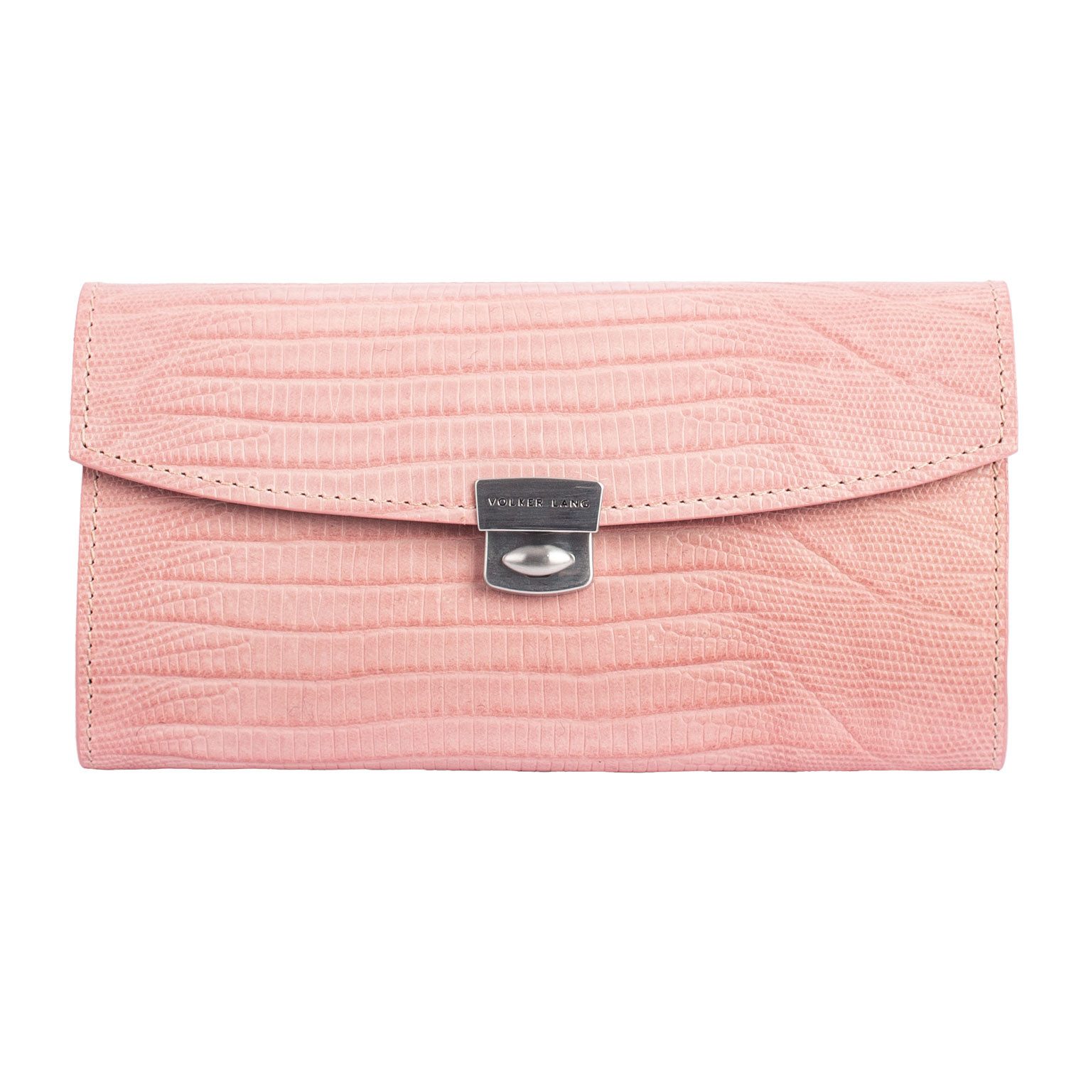 VOLKER LANG Kellnerbörse YEN - Kleine Kellnerbörse aus Leder mit Kartenfächern, Schein- und